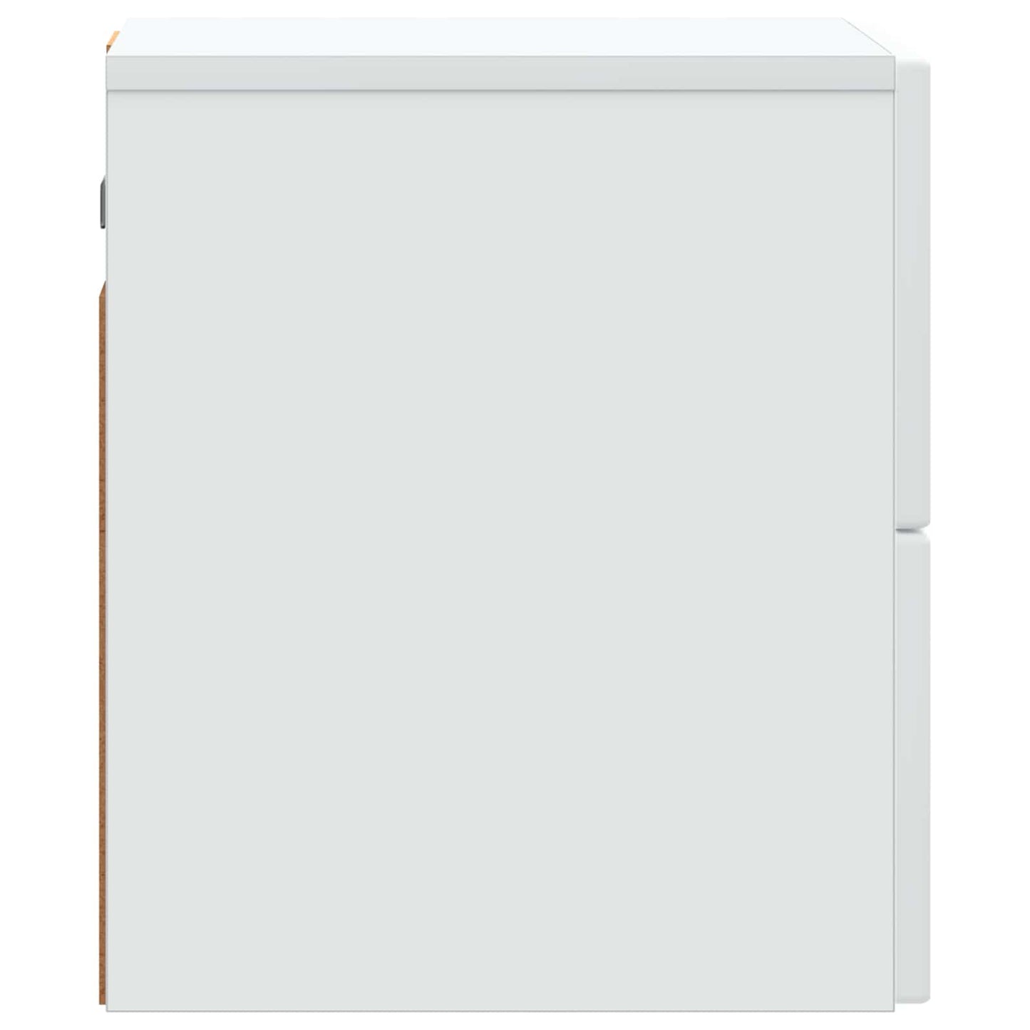 Wandbeugel Bedkast met lade Wit 33 x 34,5 x 40 cm Bewerkt hout is nu te koop bij PeponiXL, paradijselijk wonen!