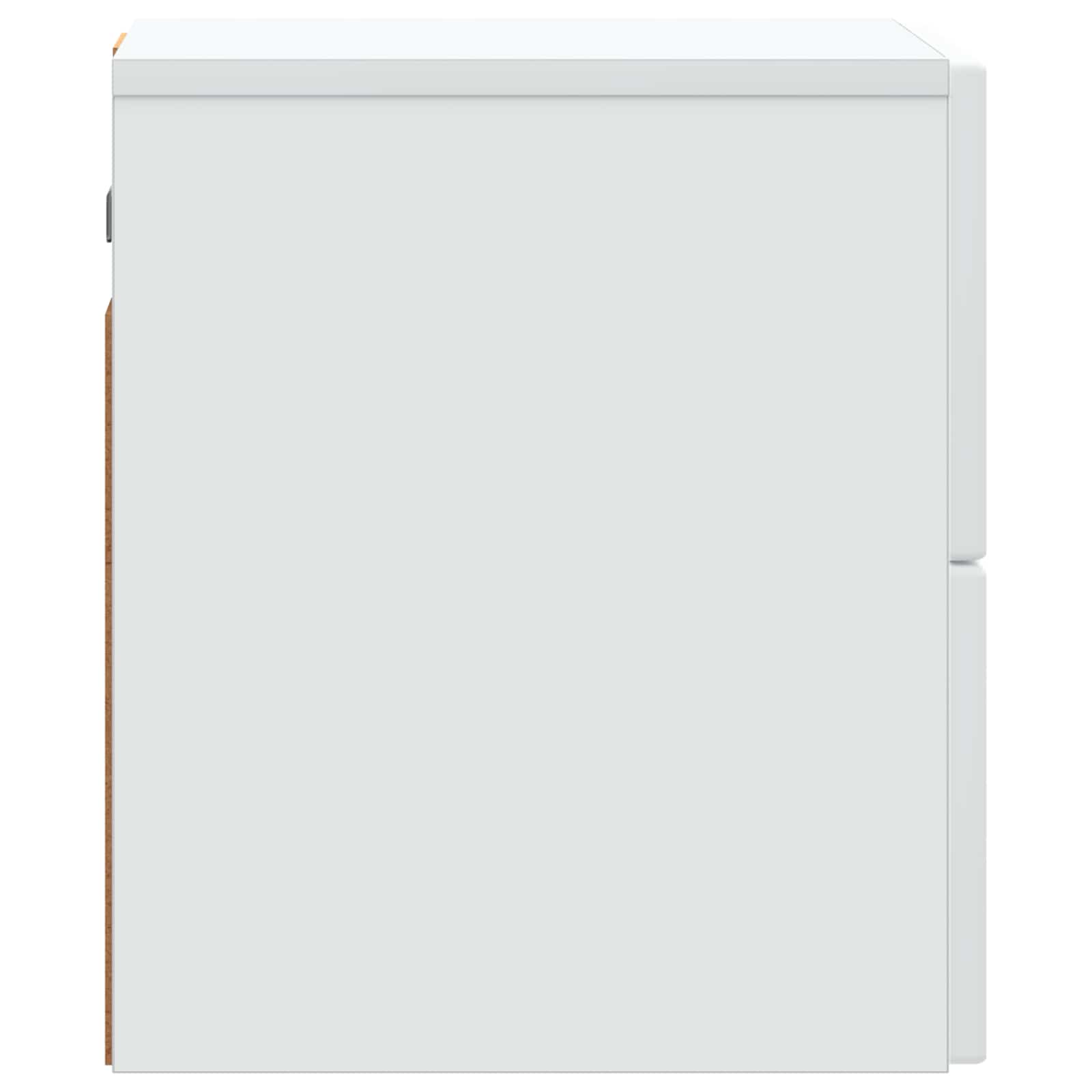 Wandbeugel Bedkast met lade Wit 33 x 34,5 x 40 cm Bewerkt hout is nu te koop bij PeponiXL, paradijselijk wonen!