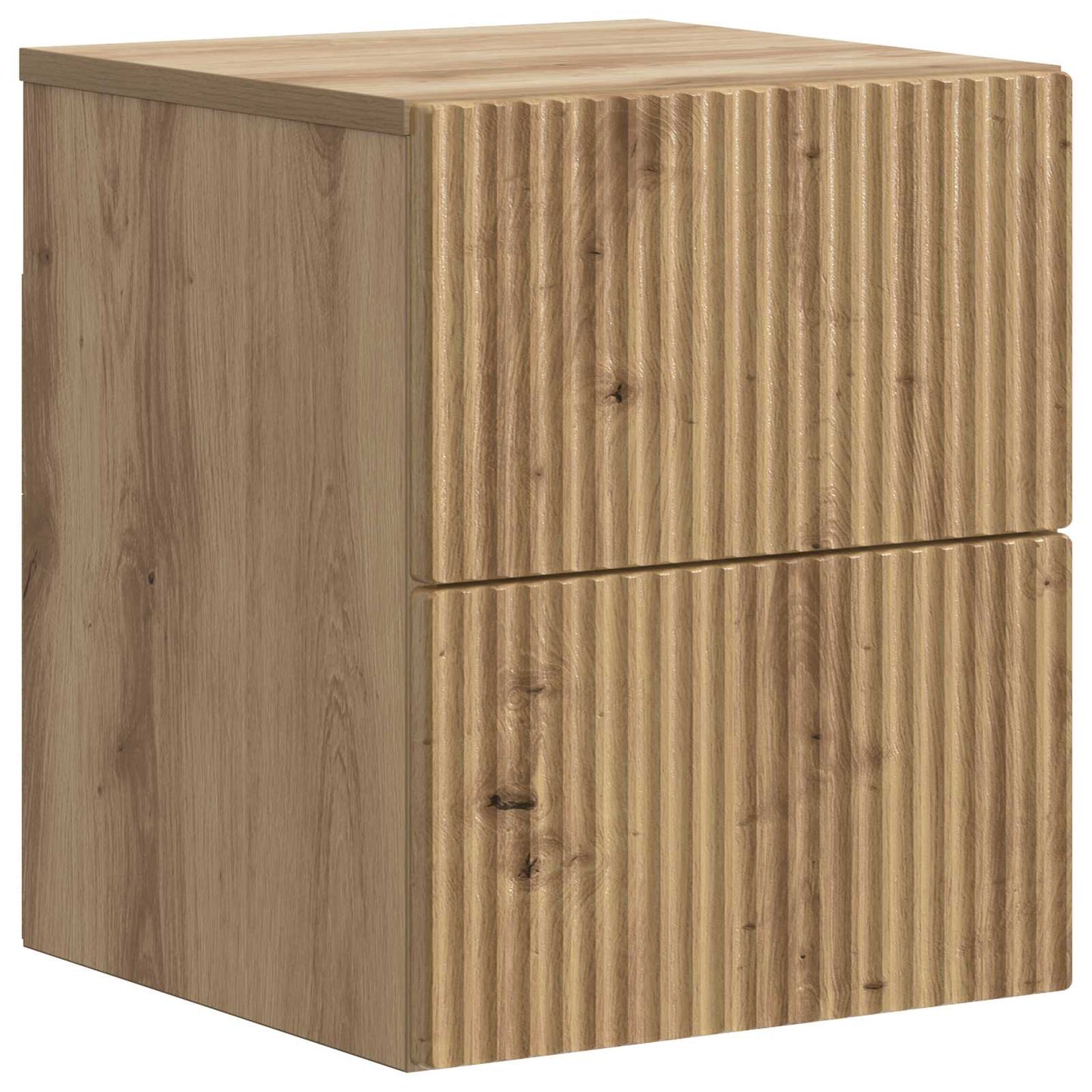Wandbeugel Bedkast met lade Artisanaal eiken 33 x 34,5 x 40 cm is nu te koop bij PeponiXL, paradijselijk wonen!