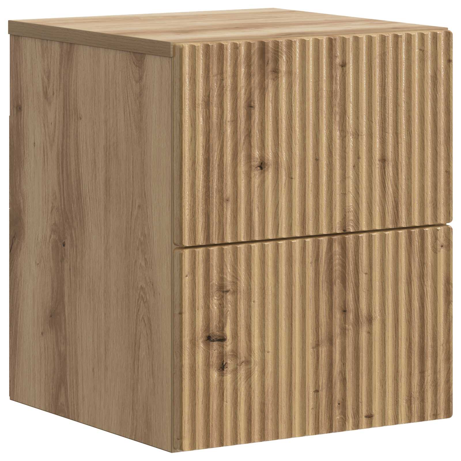 Wandbeugel Bedkast met lade Artisanaal eiken 33 x 34,5 x 40 cm is nu te koop bij PeponiXL, paradijselijk wonen!