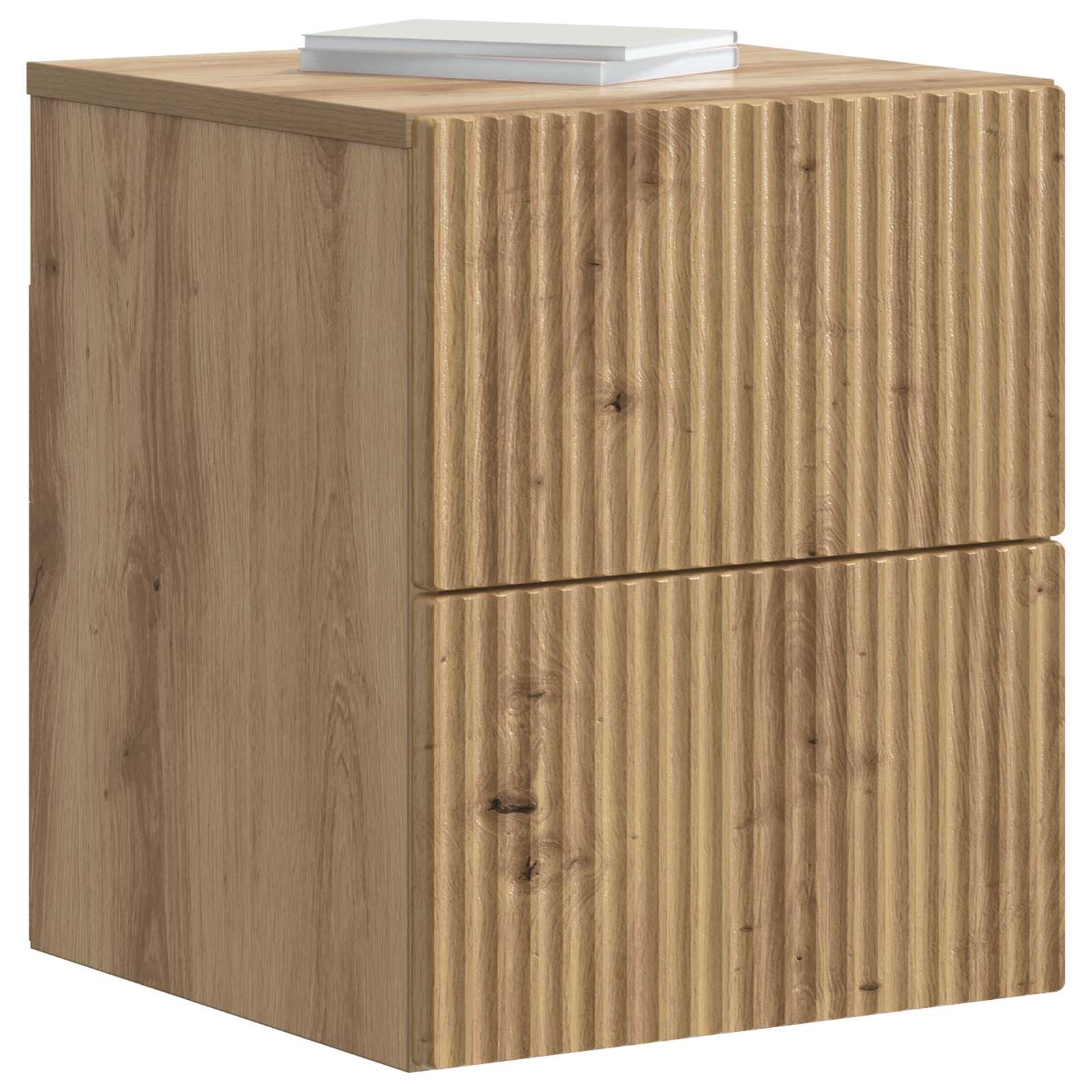 Wandbeugel Bedkast 2 pcs Artisanaal eiken 33 x 34,5 x 40 cm is nu te koop bij PeponiXL, paradijselijk wonen!