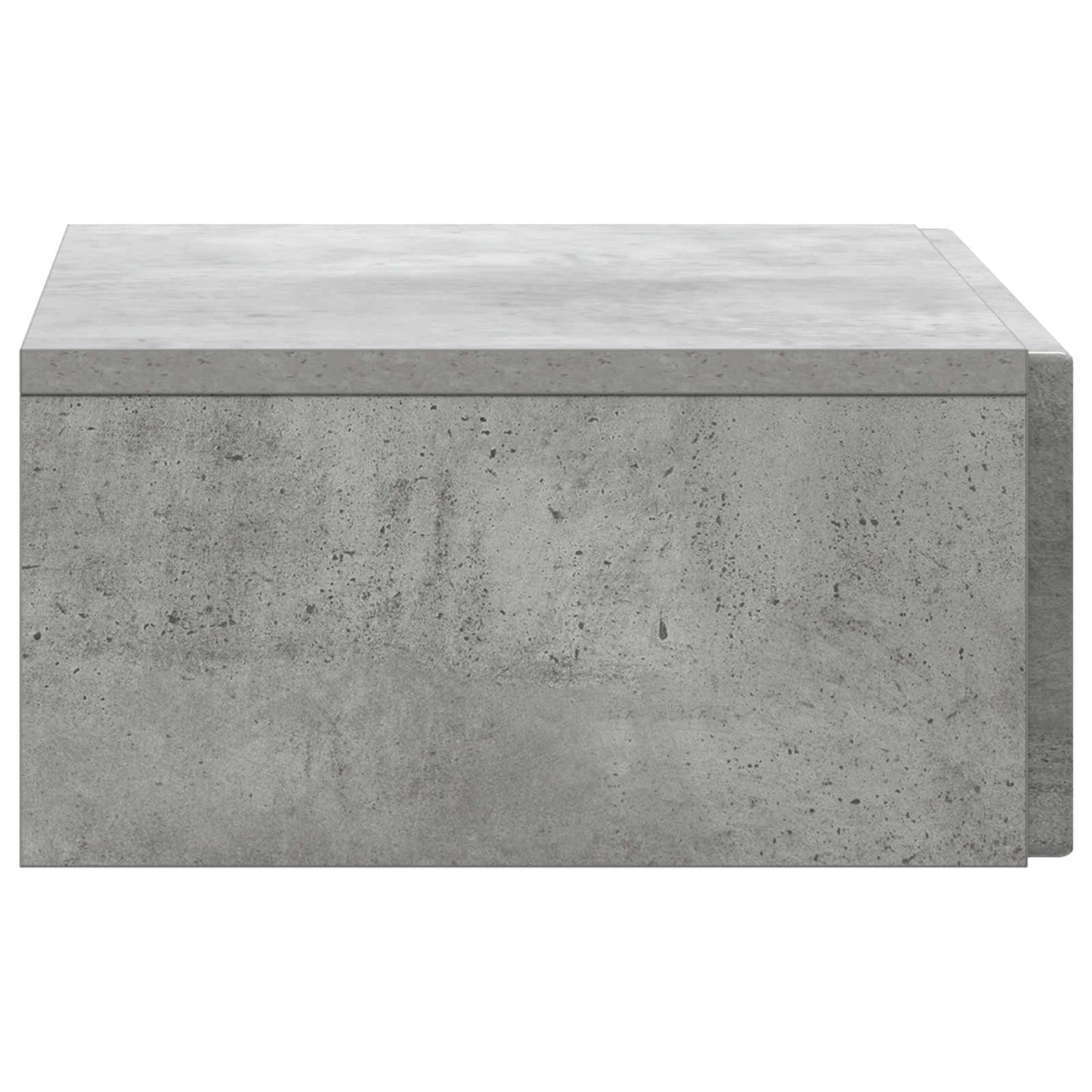 Wandmontage Zijtafel Betongrijs 59 x 34,5 x 17 cm Bewerkt hout is nu te koop bij PeponiXL, paradijselijk wonen!