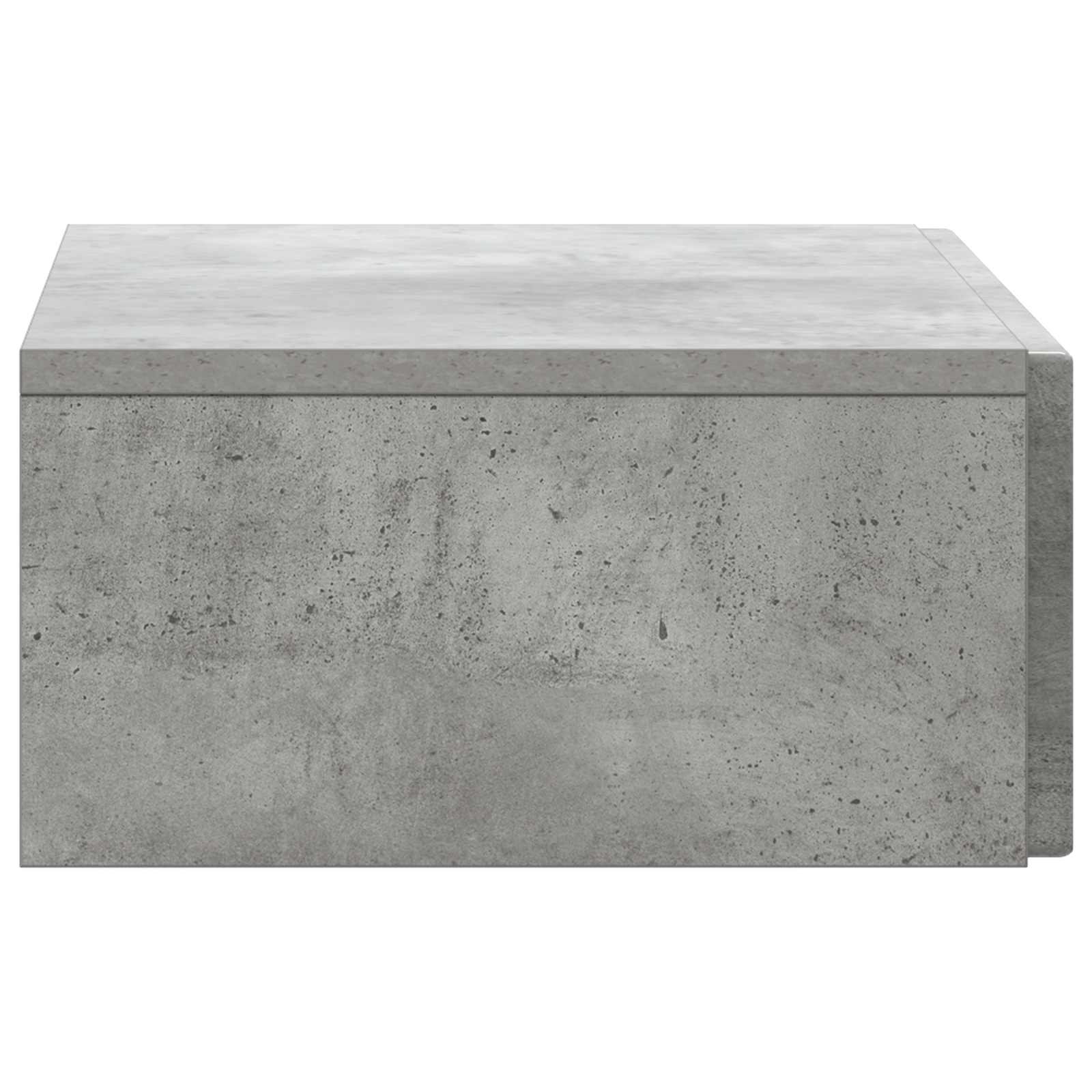 Wandmontage Zijtafel Betongrijs 59 x 34,5 x 17 cm Bewerkt hout is nu te koop bij PeponiXL, paradijselijk wonen!
