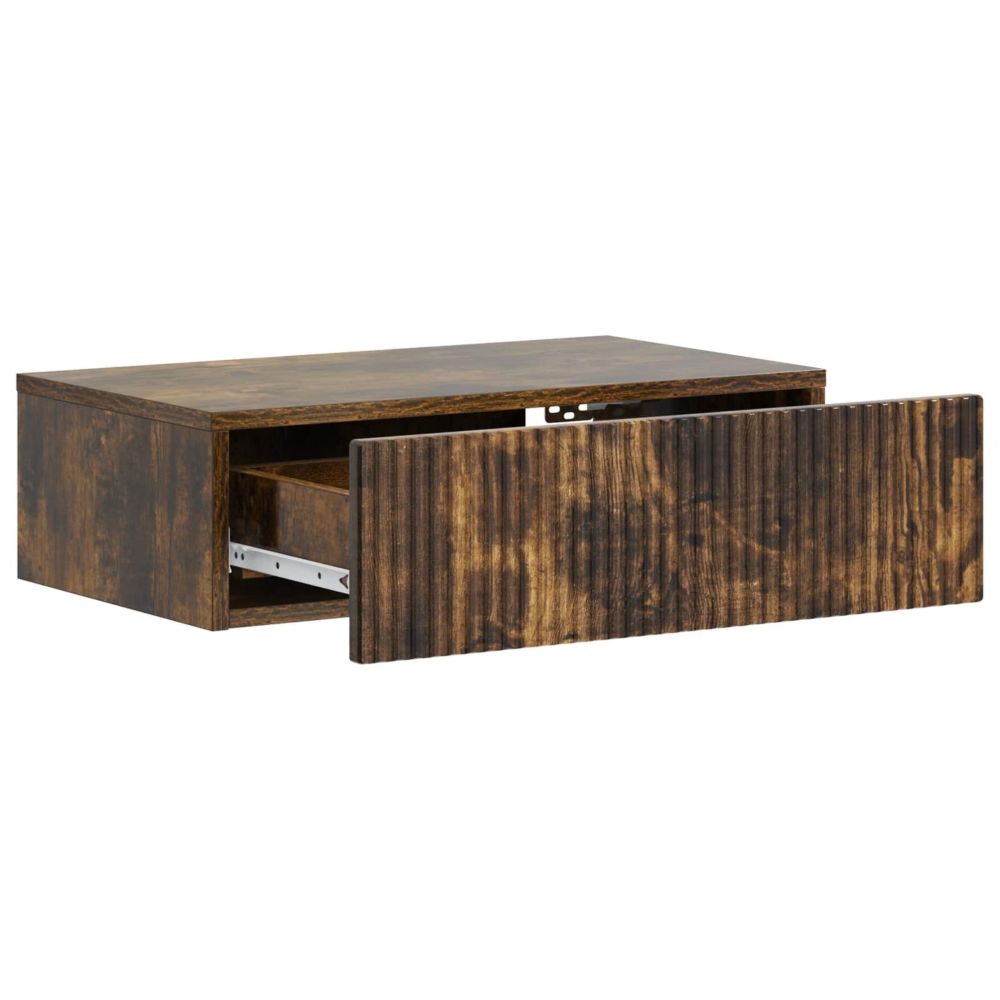 Wandmontage Zijtafel Gerookt eiken 59 x 34,5 x 17 cm is nu te koop bij PeponiXL, paradijselijk wonen!