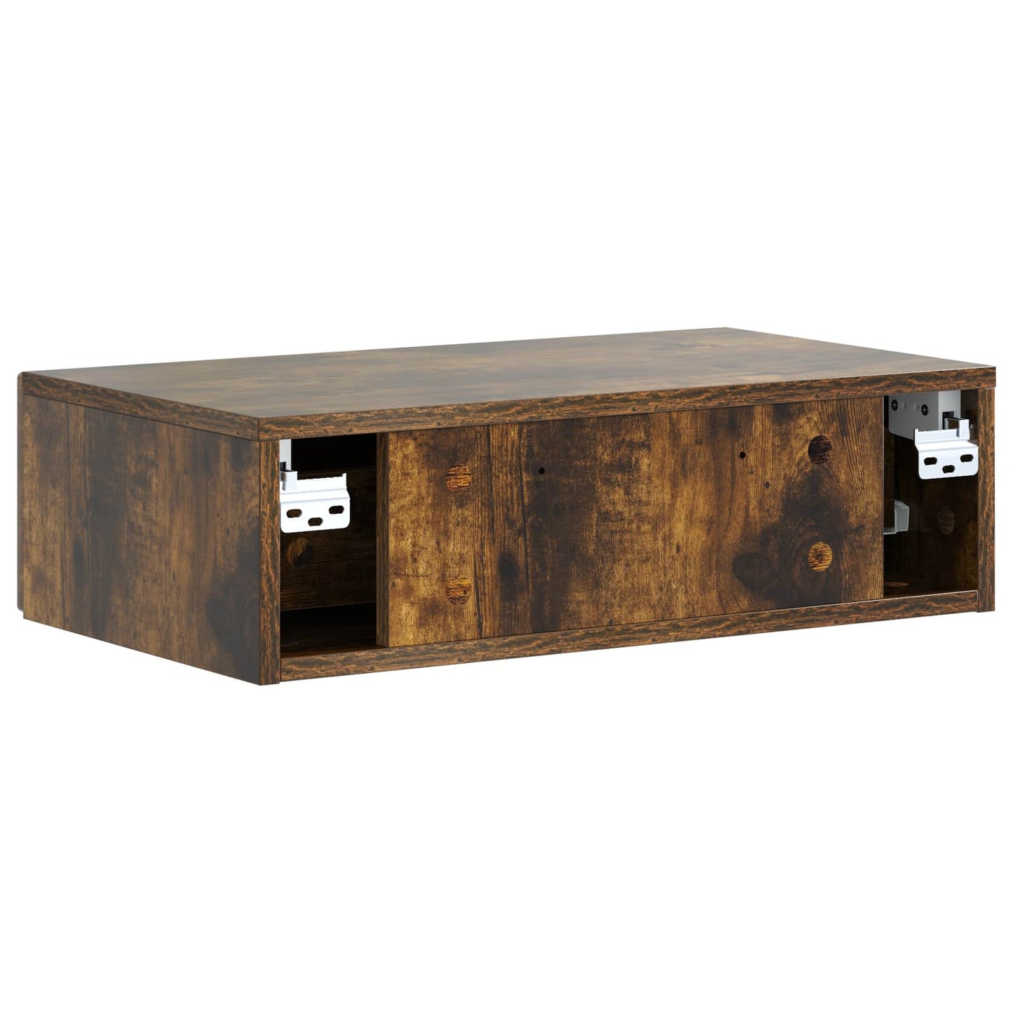 Wandmontage Zijtafel Gerookt eiken 59 x 34,5 x 17 cm is nu te koop bij PeponiXL, paradijselijk wonen!