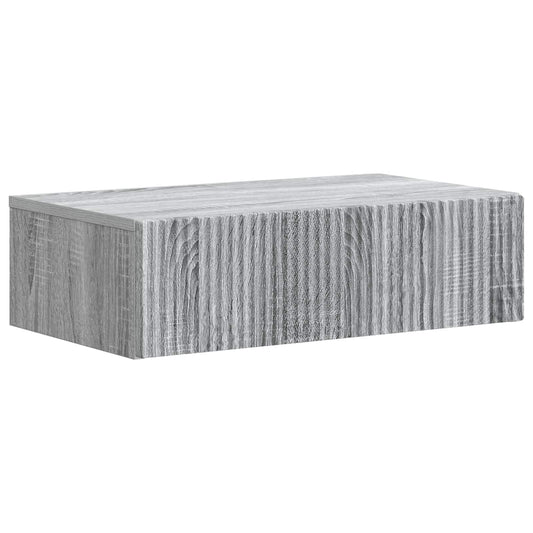 Wandmontage Zijtafel Grijs sonoma 59 x 34,5 x 17 cm is nu te koop bij PeponiXL, paradijselijk wonen!