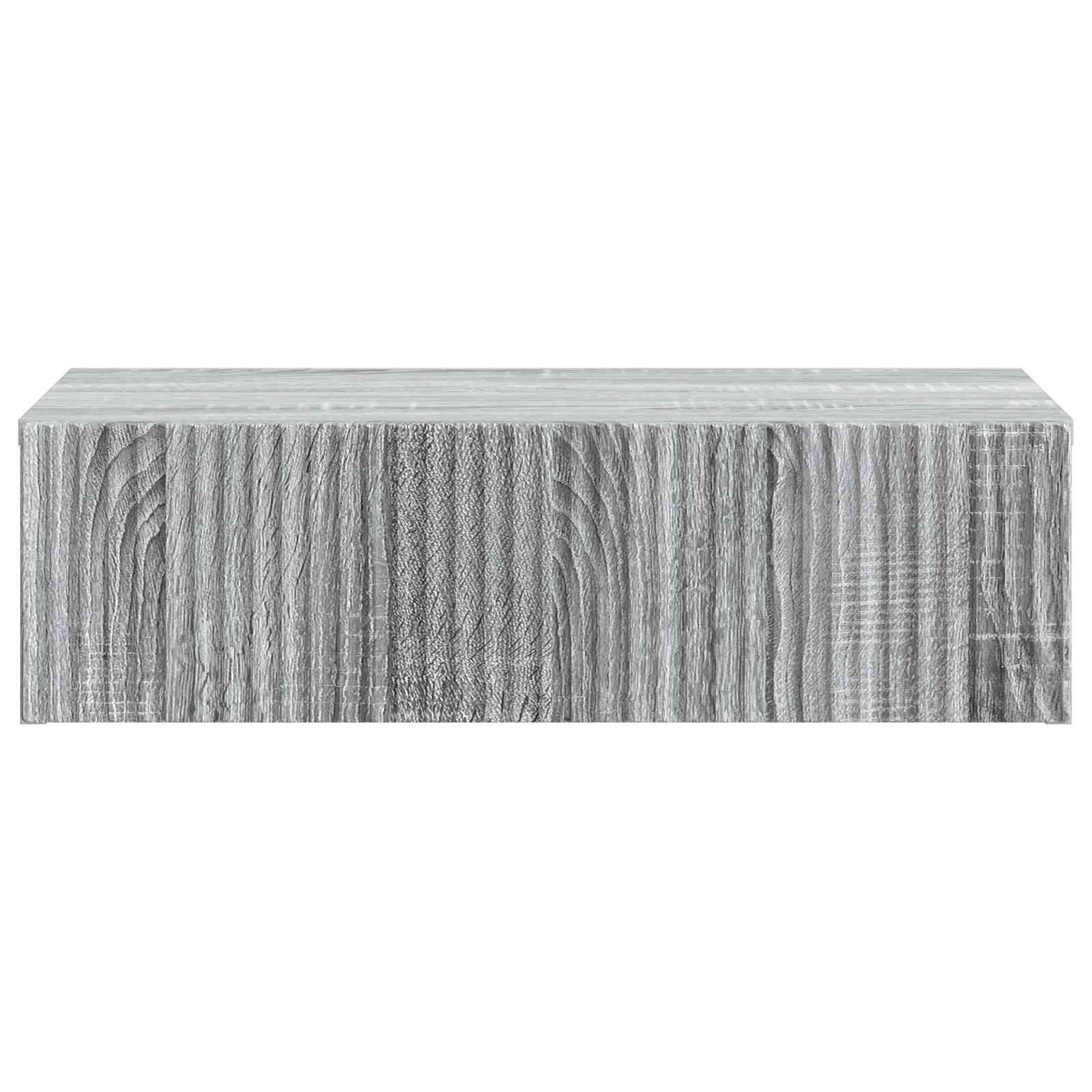 Wandmontage Zijtafel Grijs sonoma 59 x 34,5 x 17 cm is nu te koop bij PeponiXL, paradijselijk wonen!