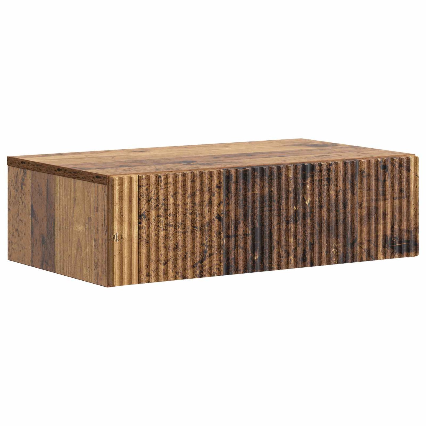 Wandmontage Zijtafel Oud hout 59 x 34,5 x 17 cm Bewerkt hout is nu te koop bij PeponiXL, paradijselijk wonen!