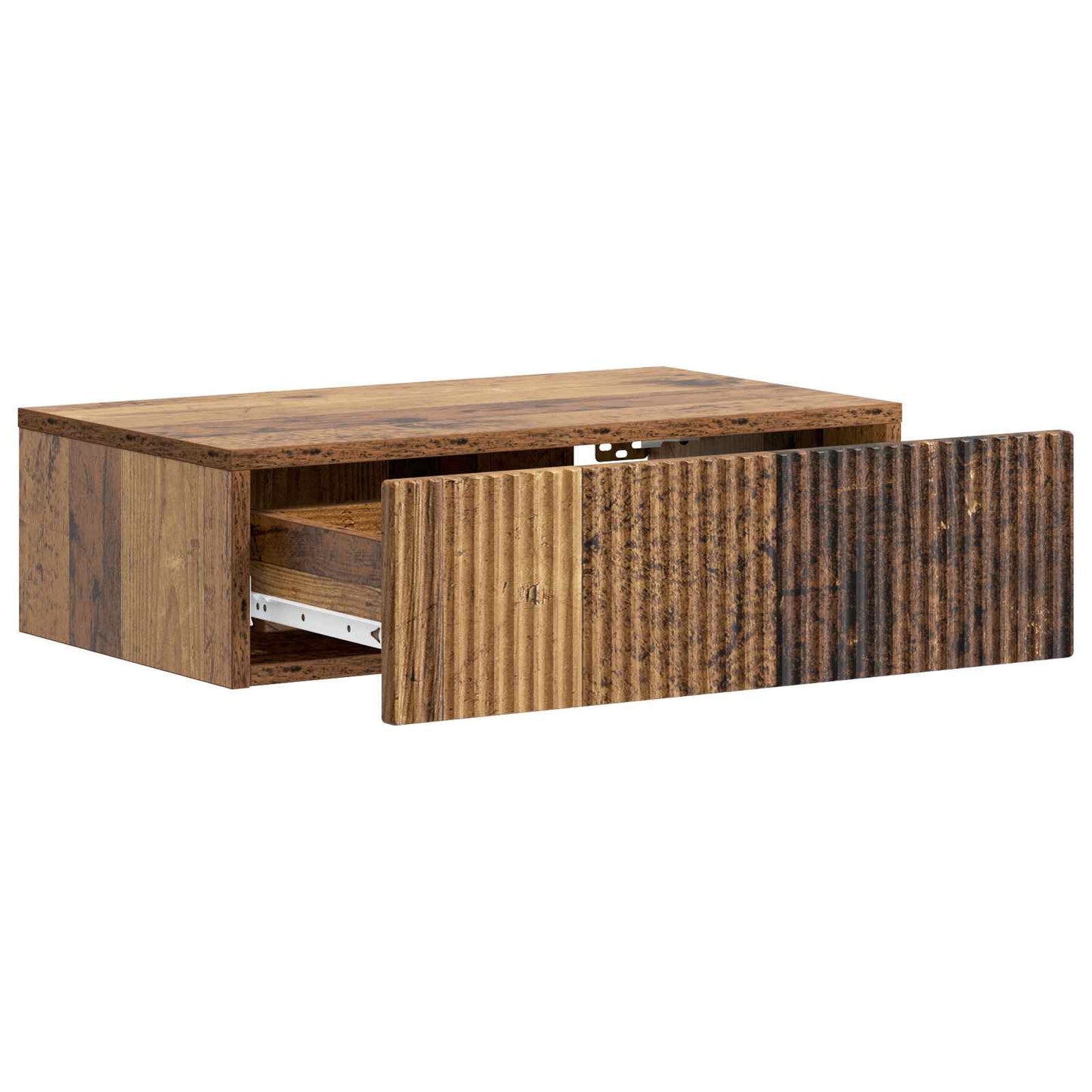 Wandmontage Zijtafel Oud hout 59 x 34,5 x 17 cm Bewerkt hout is nu te koop bij PeponiXL, paradijselijk wonen!