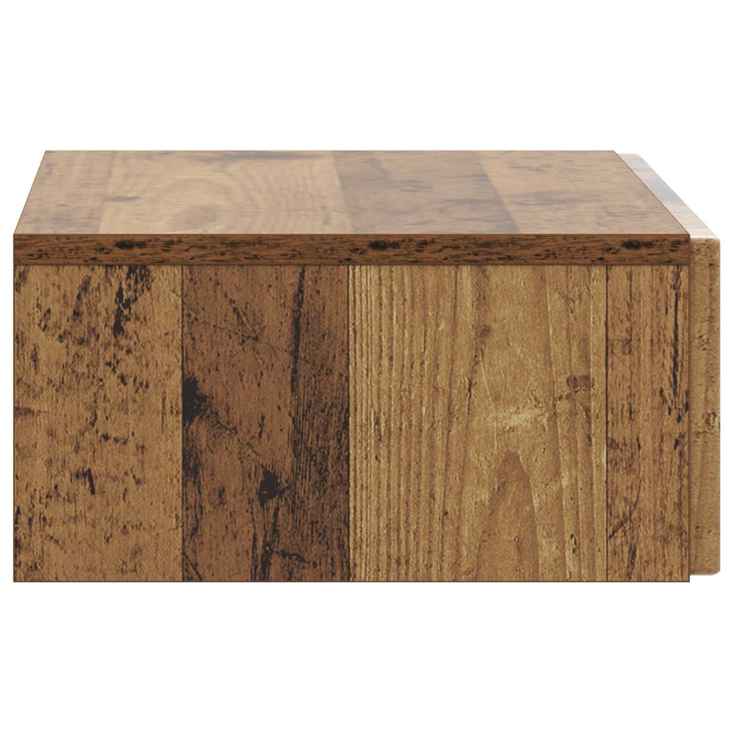 Wandmontage Zijtafel Oud hout 59 x 34,5 x 17 cm Bewerkt hout is nu te koop bij PeponiXL, paradijselijk wonen!