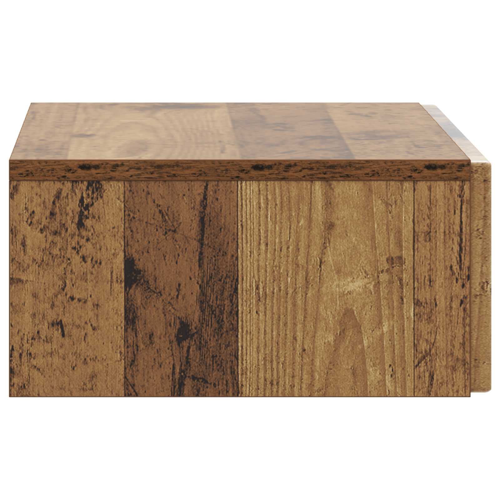 Wandmontage Zijtafel Oud hout 59 x 34,5 x 17 cm Bewerkt hout is nu te koop bij PeponiXL, paradijselijk wonen!
