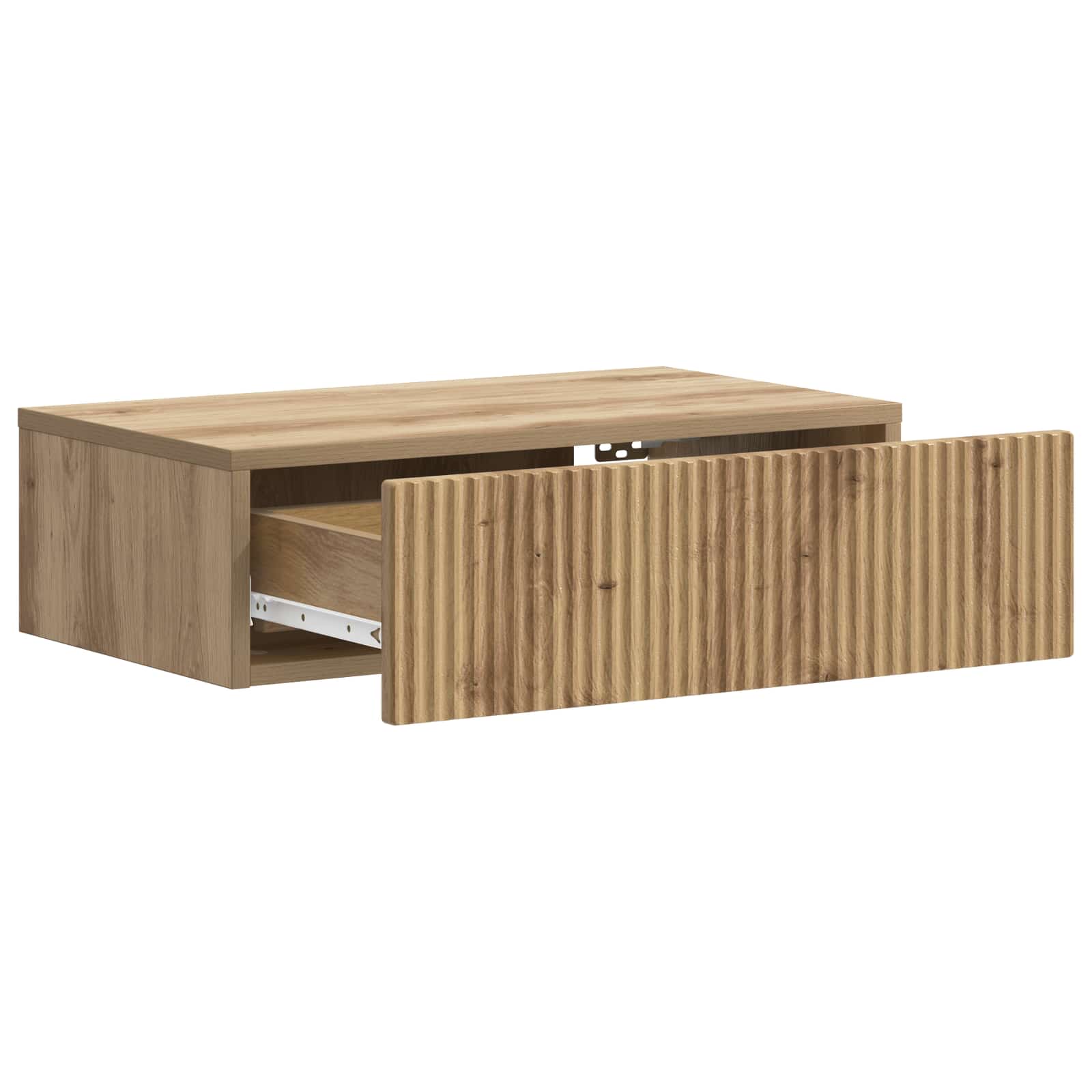 Wandmontage Zijtafel Artisanaal eiken 59 x 34,5 x 17 cm is nu te koop bij PeponiXL, paradijselijk wonen!