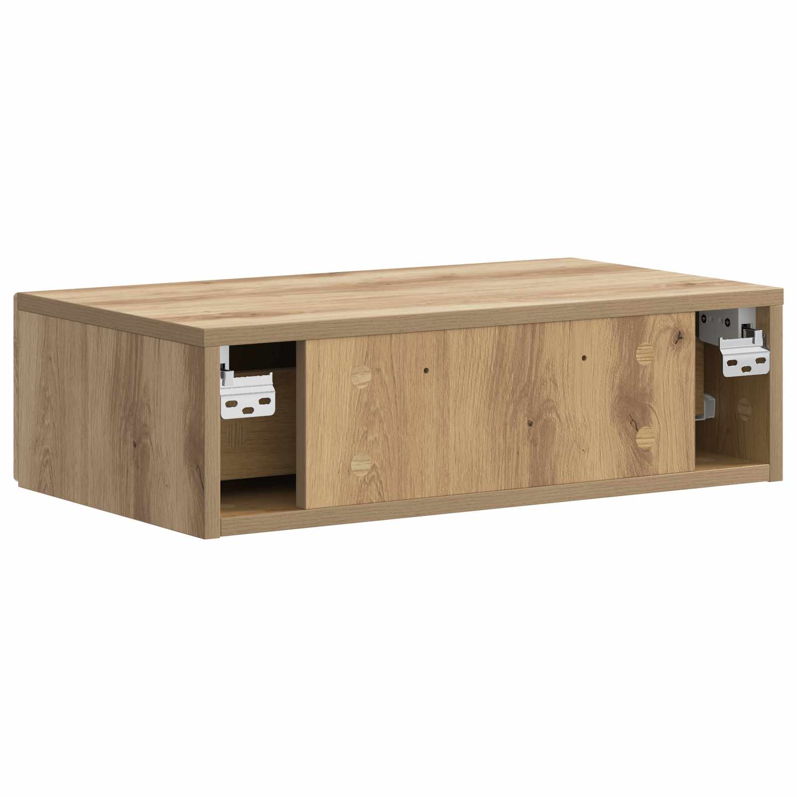 Wandmontage Zijtafel Artisanaal eiken 59 x 34,5 x 17 cm is nu te koop bij PeponiXL, paradijselijk wonen!