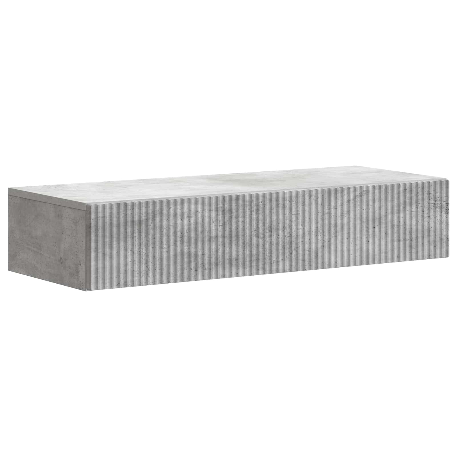 Wandmontage Zijtafel Betongrijs 87,5 x 34,5 x 17 cm is nu te koop bij PeponiXL, paradijselijk wonen!