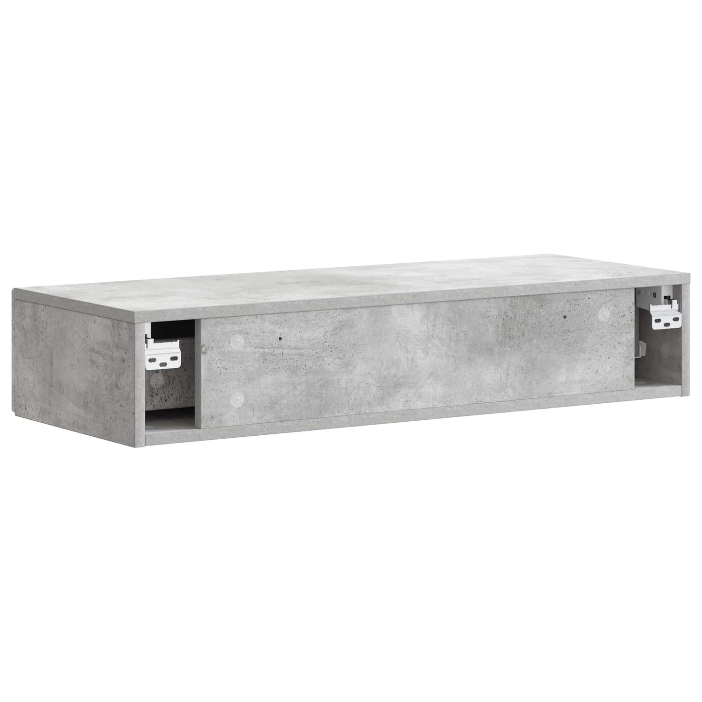 Wandmontage Zijtafel Betongrijs 87,5 x 34,5 x 17 cm is nu te koop bij PeponiXL, paradijselijk wonen!