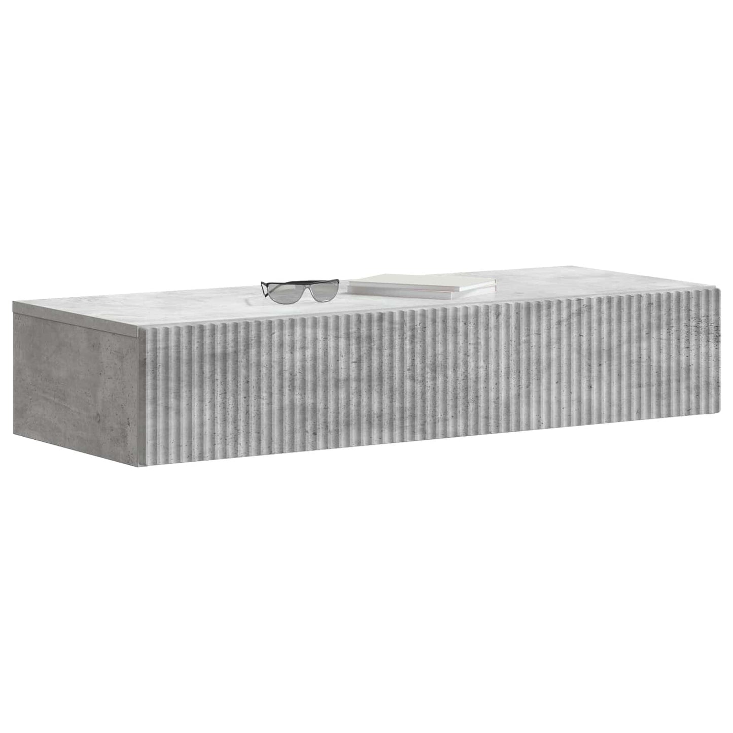 Wandmontage Zijtafel Betongrijs 87,5 x 34,5 x 17 cm is nu te koop bij PeponiXL, paradijselijk wonen!