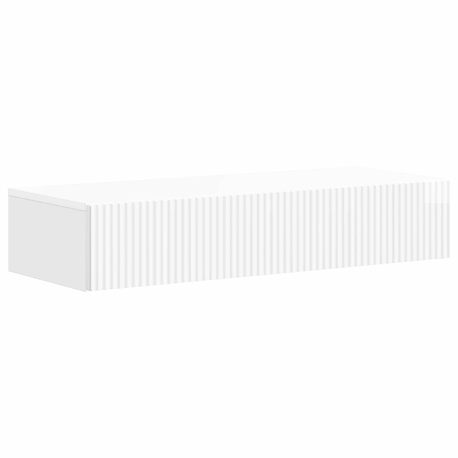 Wandmontage Zijtafel Hoogglans Wit 87,5 x 34,5 x 17 cm is nu te koop bij PeponiXL, paradijselijk wonen!