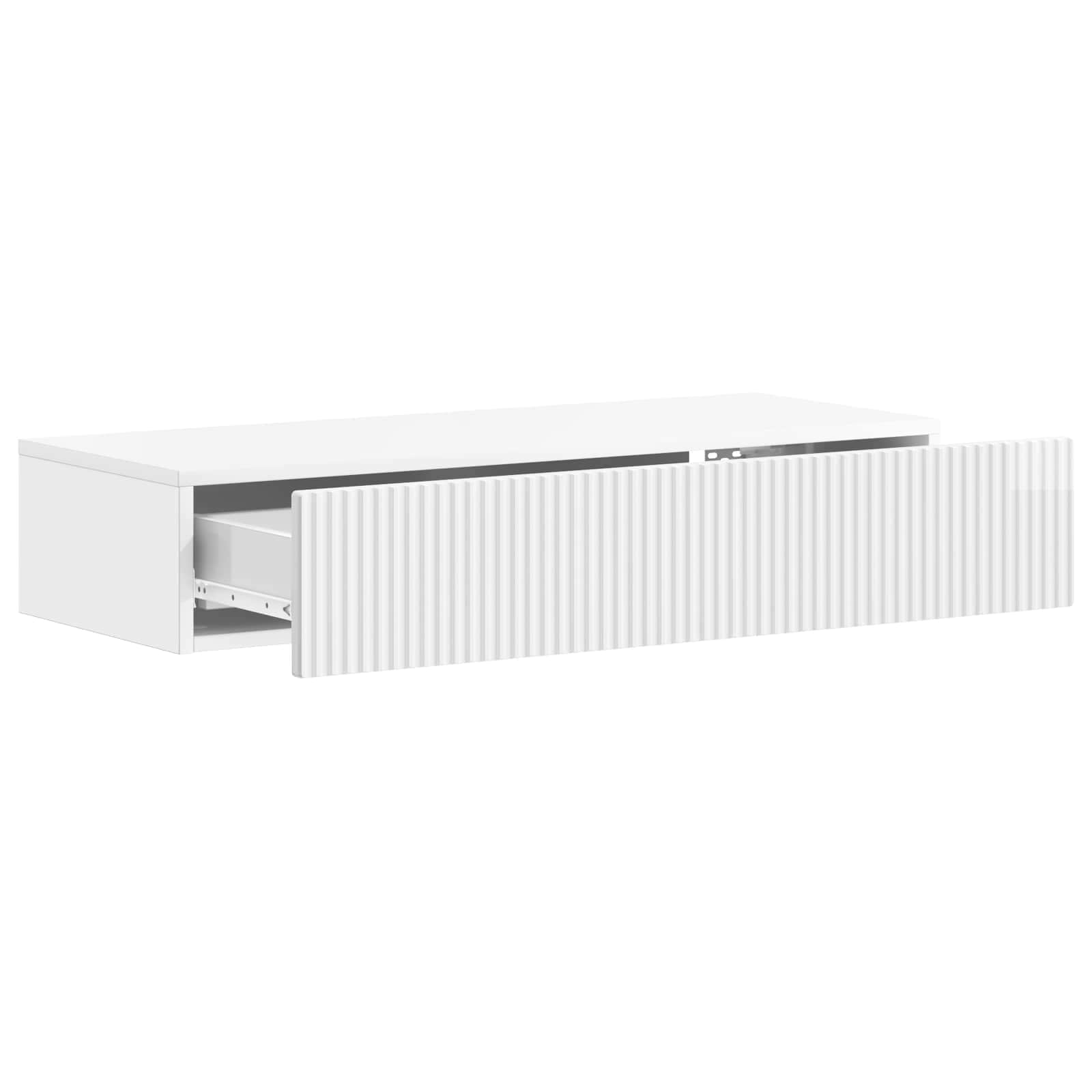 Wandmontage Zijtafel Hoogglans Wit 87,5 x 34,5 x 17 cm is nu te koop bij PeponiXL, paradijselijk wonen!