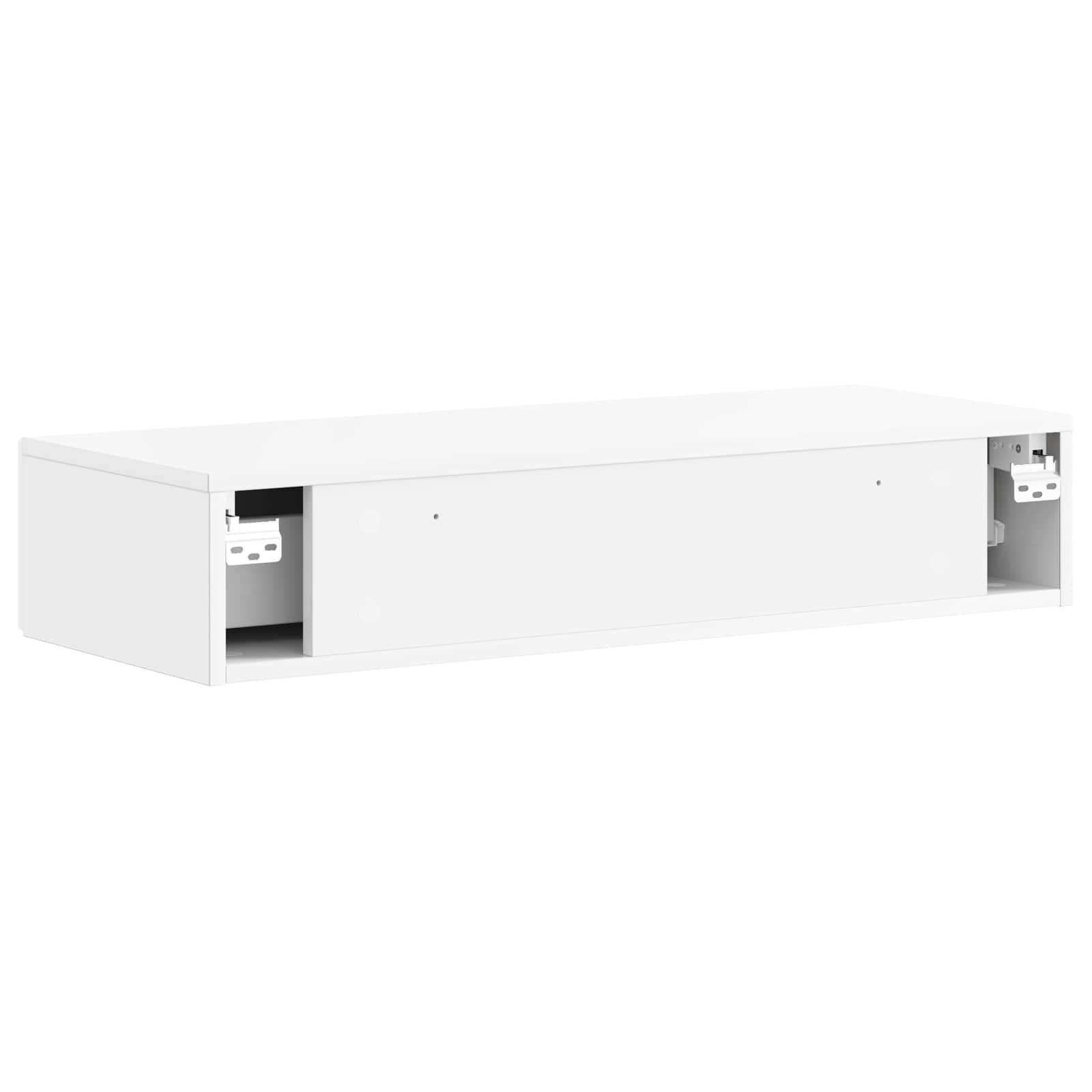 Wandmontage Zijtafel Hoogglans Wit 87,5 x 34,5 x 17 cm is nu te koop bij PeponiXL, paradijselijk wonen!