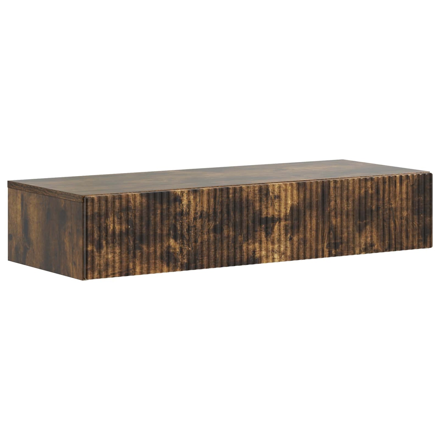 Wandmontage Zijtafel Gerookt eiken 87,5 x 34,5 x 17 cm is nu te koop bij PeponiXL, paradijselijk wonen!