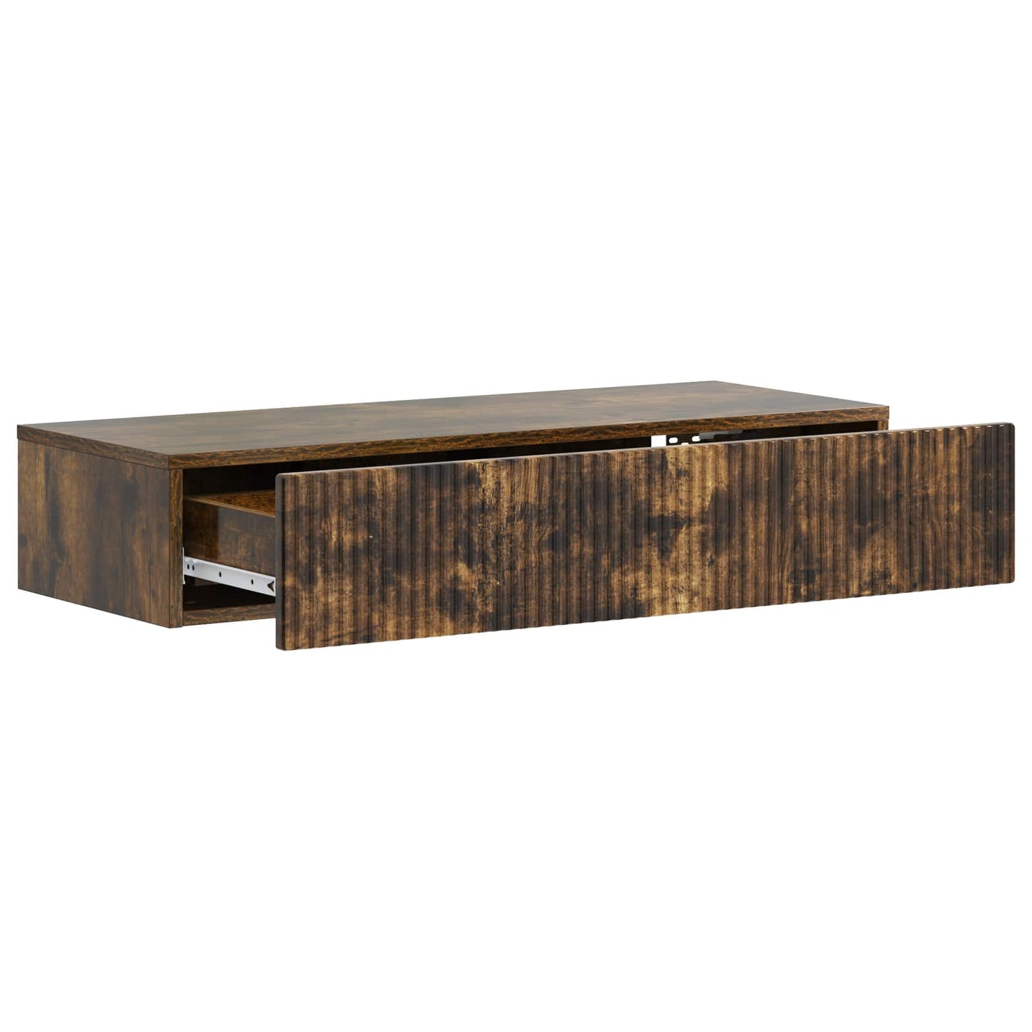 Wandmontage Zijtafel Gerookt eiken 87,5 x 34,5 x 17 cm is nu te koop bij PeponiXL, paradijselijk wonen!