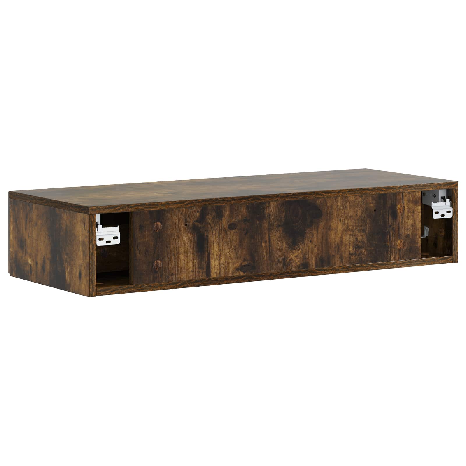 Wandmontage Zijtafel Gerookt eiken 87,5 x 34,5 x 17 cm is nu te koop bij PeponiXL, paradijselijk wonen!