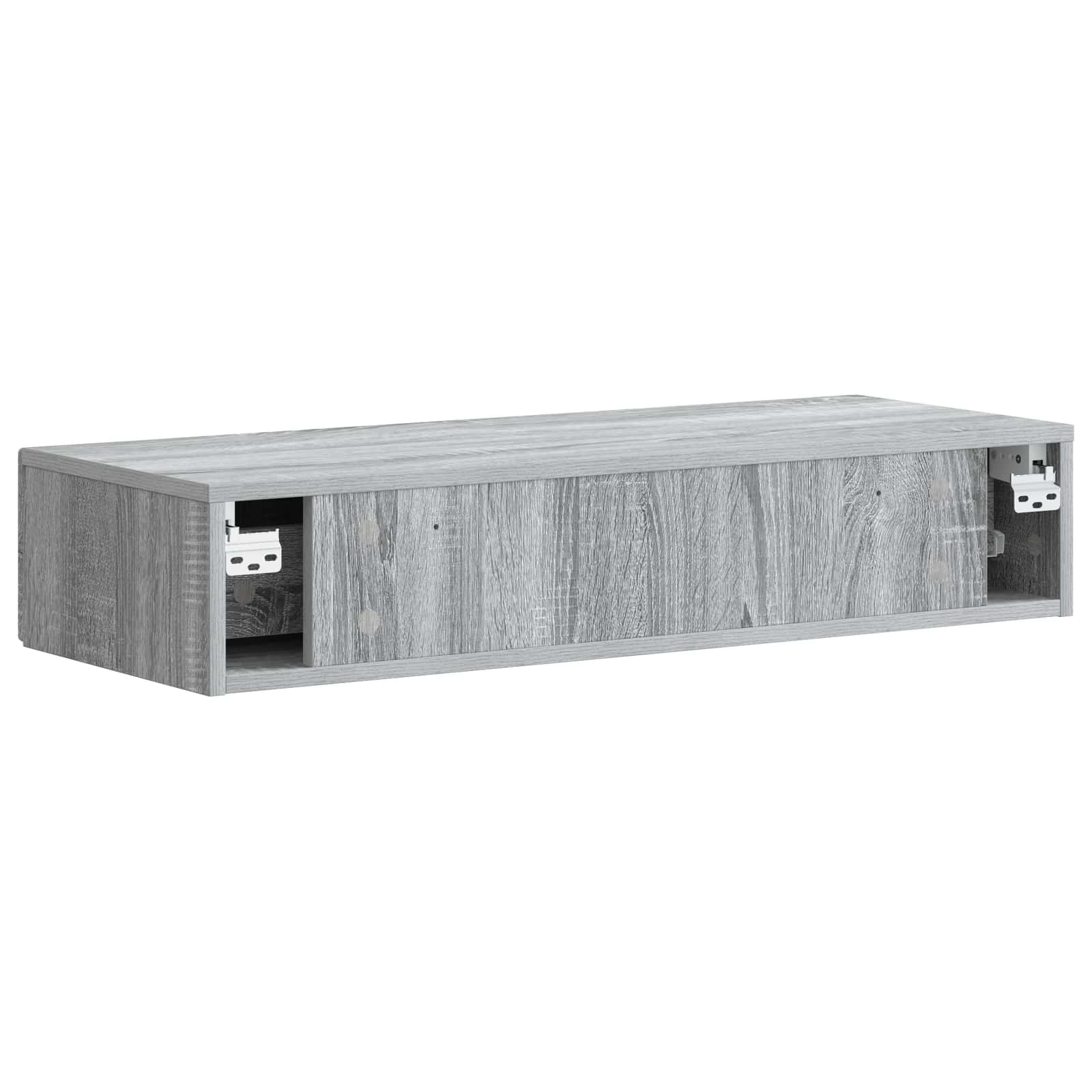 Wandmontage Zijtafel Grijs sonoma 87,5 x 34,5 x 17 cm is nu te koop bij PeponiXL, paradijselijk wonen!