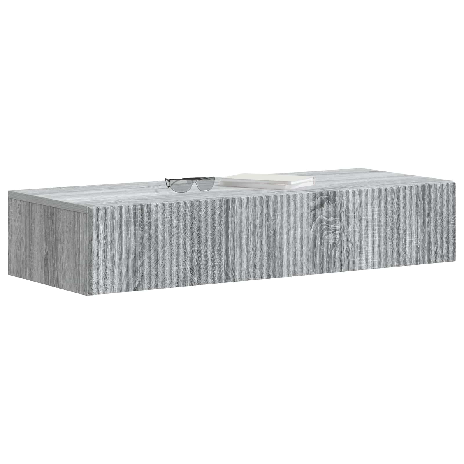 Wandmontage Zijtafel Grijs sonoma 87,5 x 34,5 x 17 cm is nu te koop bij PeponiXL, paradijselijk wonen!