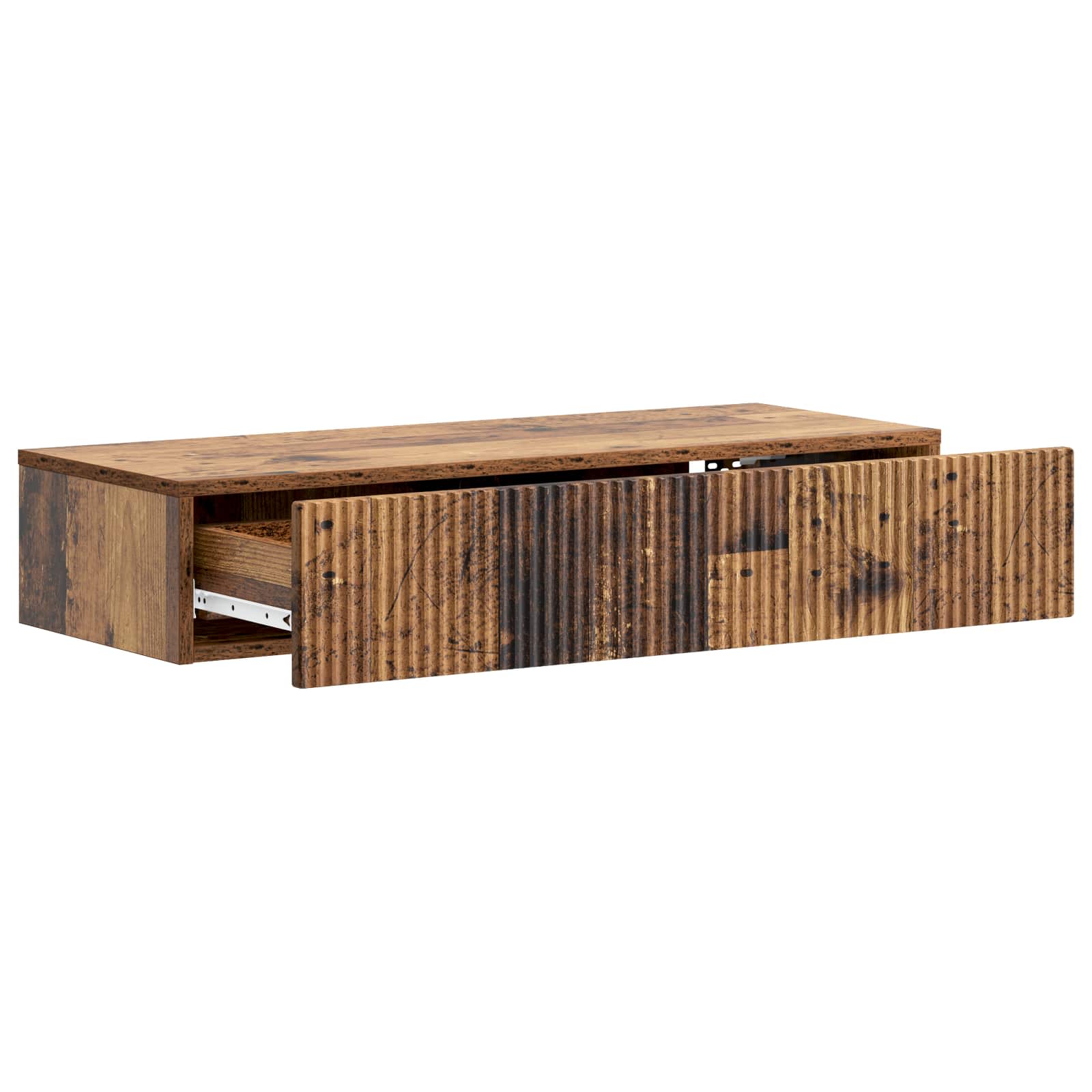 Wandmontage Zijtafel Oud hout 87,5 x 34,5 x 17 cm Bewerkt hout is nu te koop bij PeponiXL, paradijselijk wonen!
