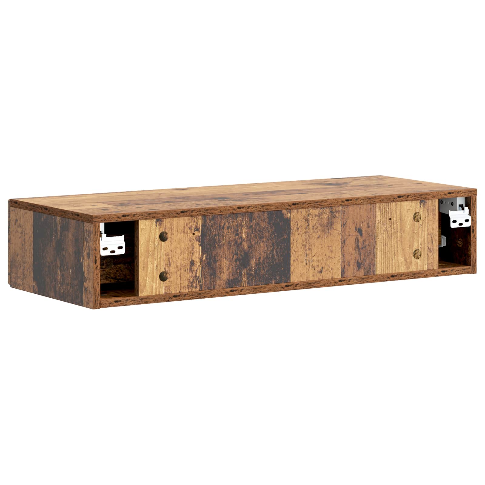 Wandmontage Zijtafel Oud hout 87,5 x 34,5 x 17 cm Bewerkt hout is nu te koop bij PeponiXL, paradijselijk wonen!