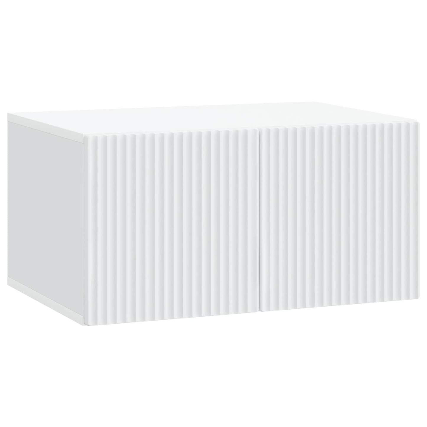 Wandbeugel TV-kast Wit 59,5 x 41 x 30 cm Bewerkt hout is nu te koop bij PeponiXL, paradijselijk wonen!