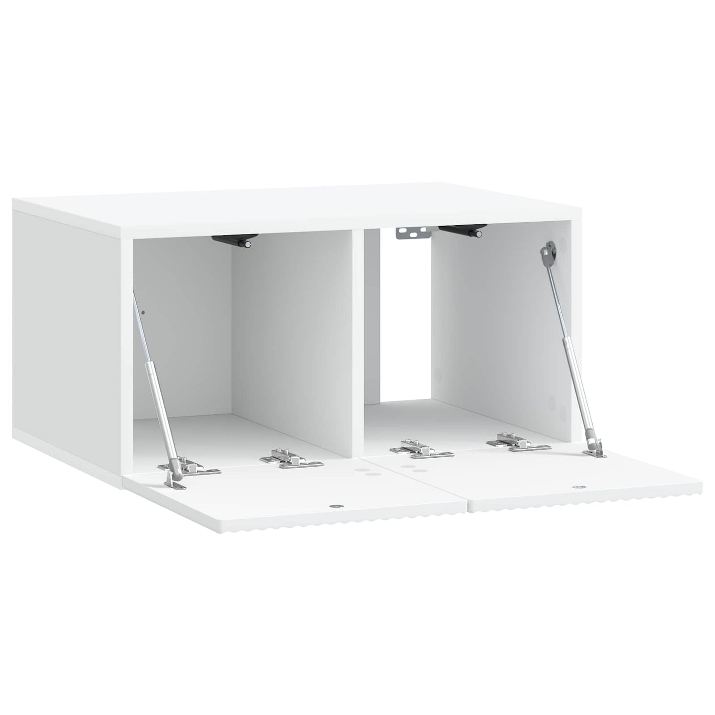 Wandbeugel TV-kast Wit 59,5 x 41 x 30 cm Bewerkt hout is nu te koop bij PeponiXL, paradijselijk wonen!