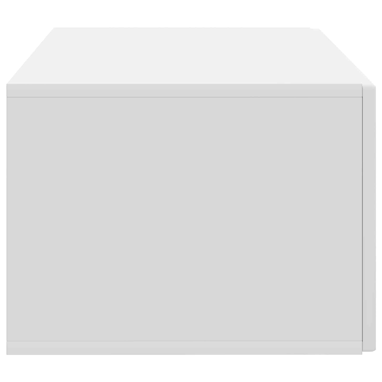 Wandbeugel TV-kast Wit 59,5 x 41 x 30 cm Bewerkt hout is nu te koop bij PeponiXL, paradijselijk wonen!
