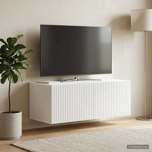 Wandbeugel TV-kast Wit 78,5 x 41 x 30 cm Bewerkt hout is nu te koop bij PeponiXL, paradijselijk wonen!