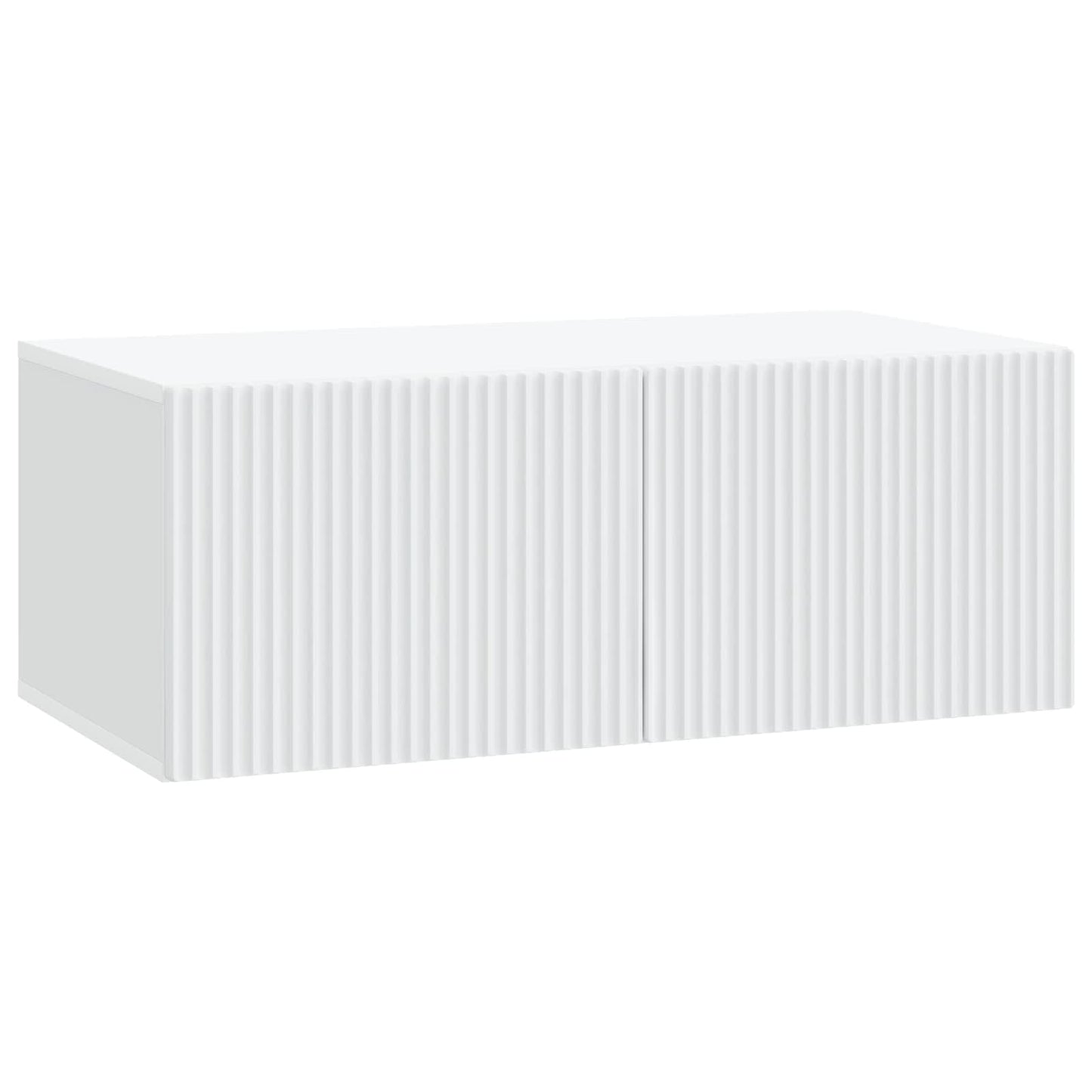 Wandbeugel TV-kast Wit 78,5 x 41 x 30 cm Bewerkt hout is nu te koop bij PeponiXL, paradijselijk wonen!