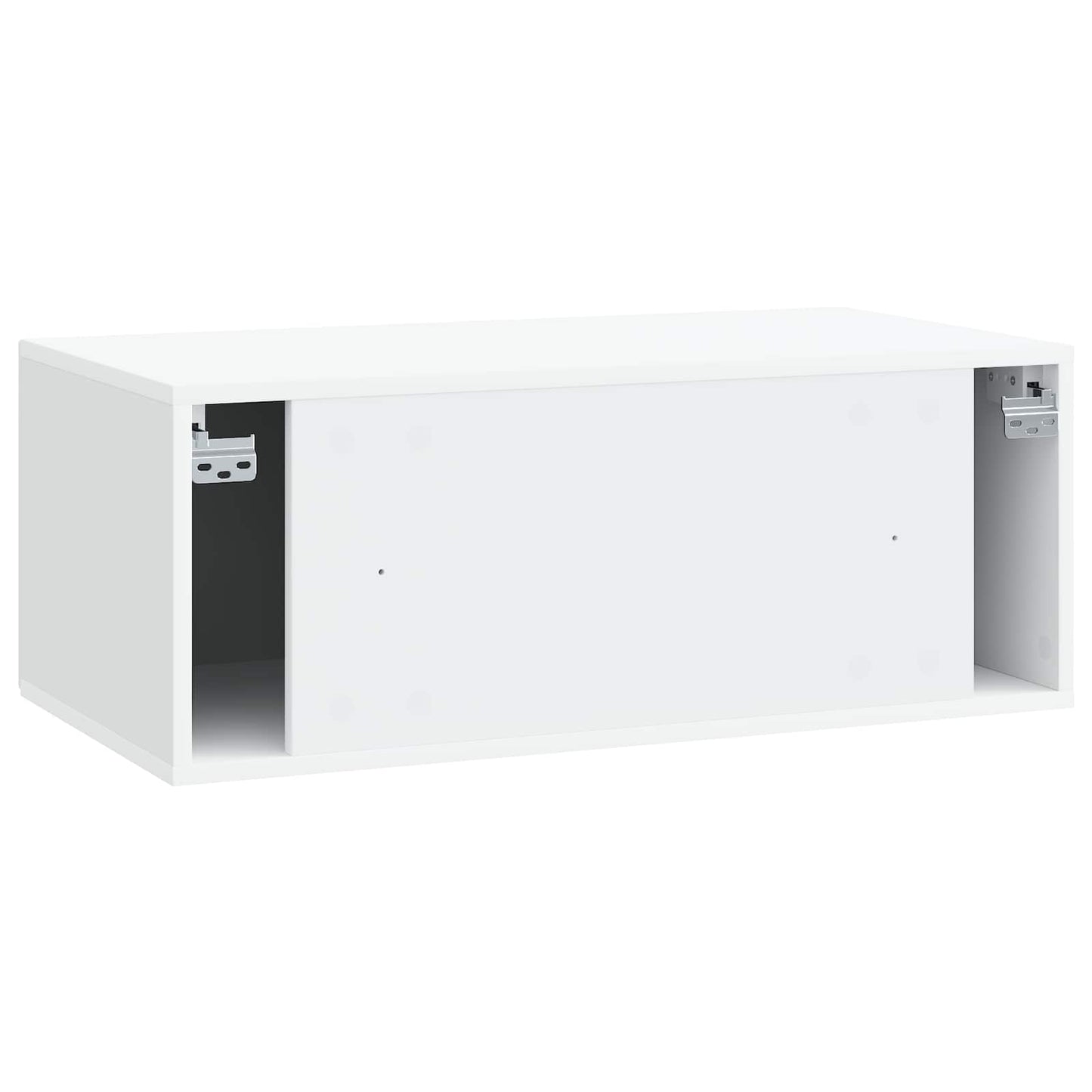 Wandbeugel TV-kast Wit 78,5 x 41 x 30 cm Bewerkt hout is nu te koop bij PeponiXL, paradijselijk wonen!
