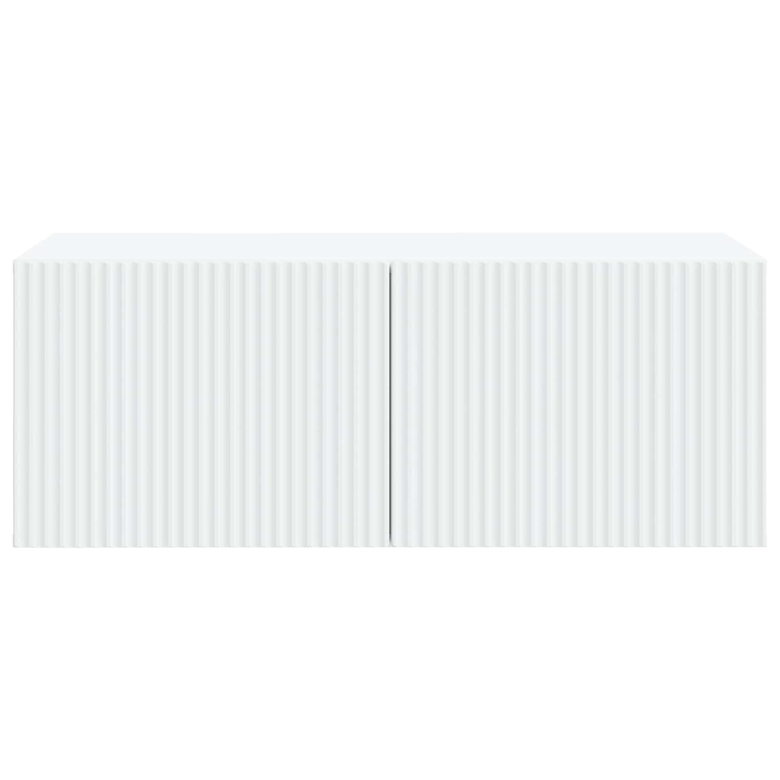 Wandbeugel TV-kast Wit 78,5 x 41 x 30 cm Bewerkt hout is nu te koop bij PeponiXL, paradijselijk wonen!