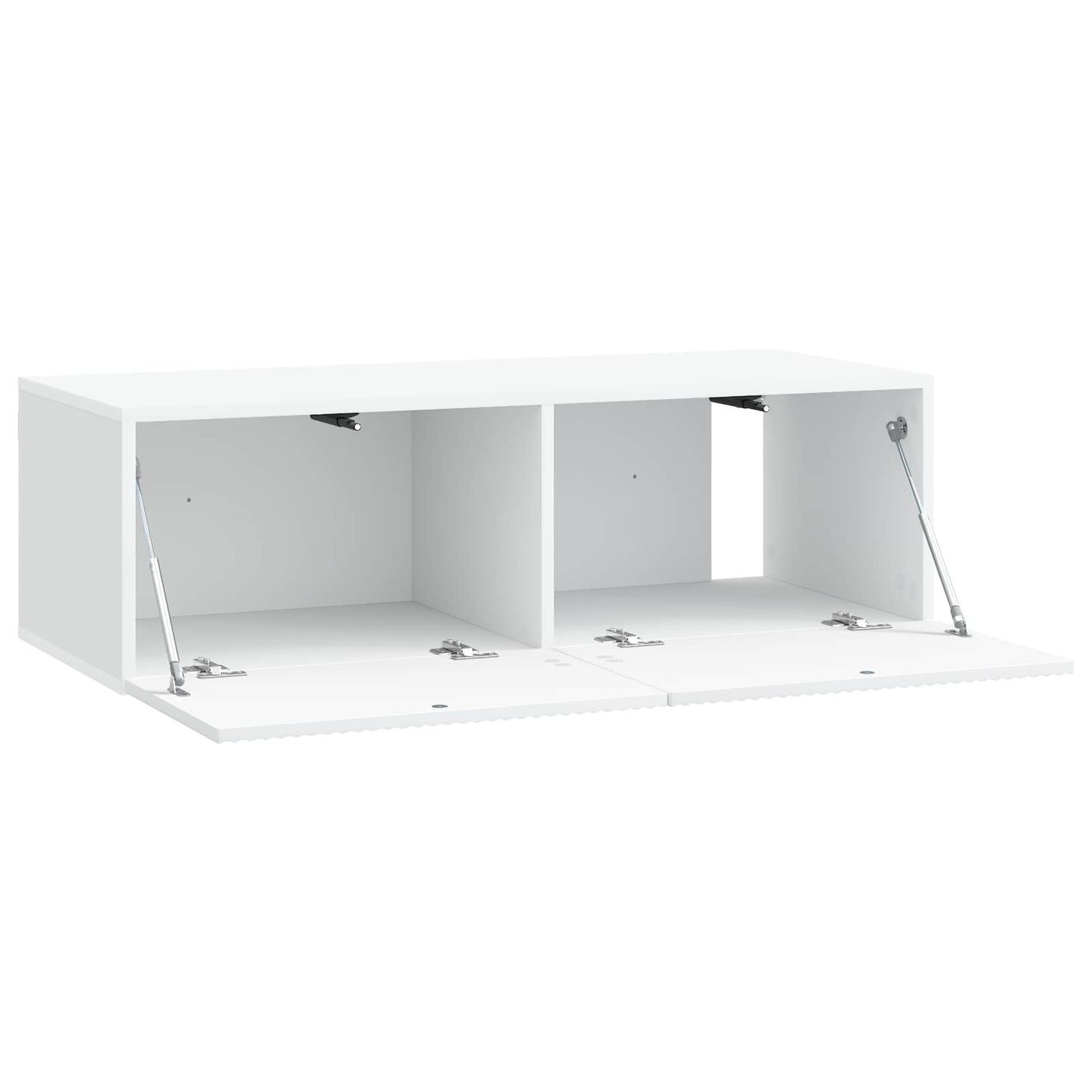 Wandbeugel TV-kast Wit 98 x 41 x 30 cm Bewerkt hout is nu te koop bij PeponiXL, paradijselijk wonen!