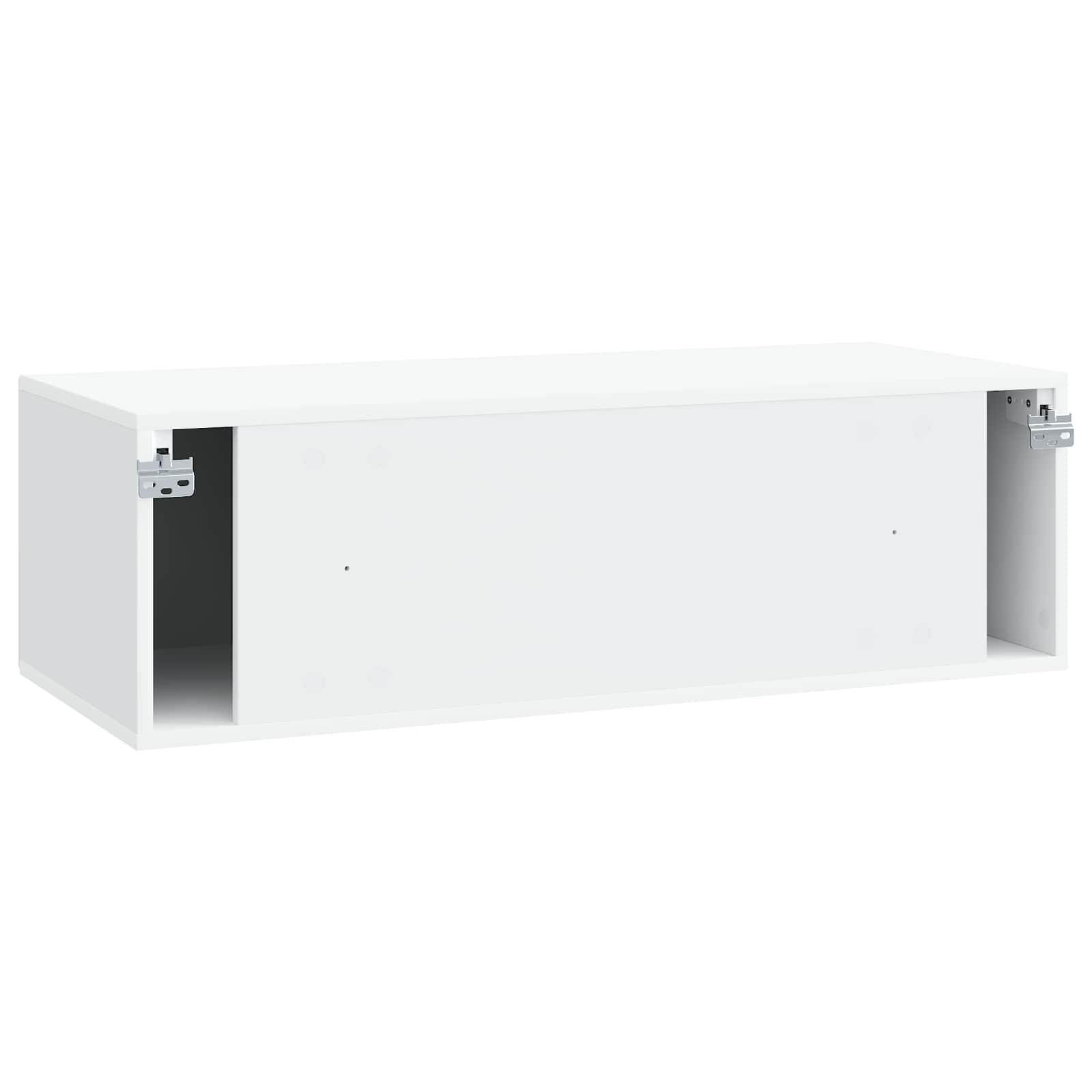 Wandbeugel TV-kast Wit 98 x 41 x 30 cm Bewerkt hout is nu te koop bij PeponiXL, paradijselijk wonen!