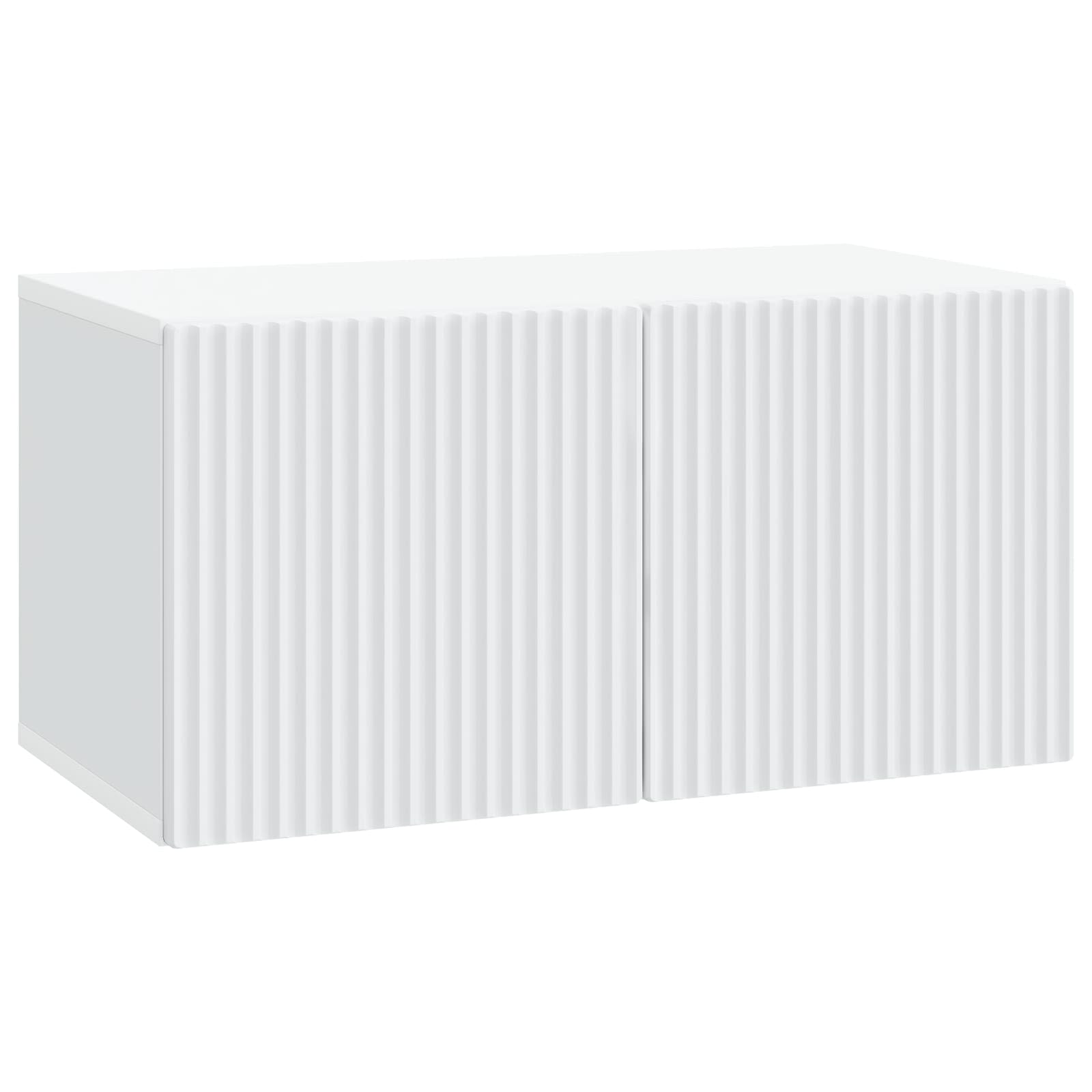 Wandbeugel TV-kast Wit 59,5 x 31 x 30 cm Bewerkt hout is nu te koop bij PeponiXL, paradijselijk wonen!