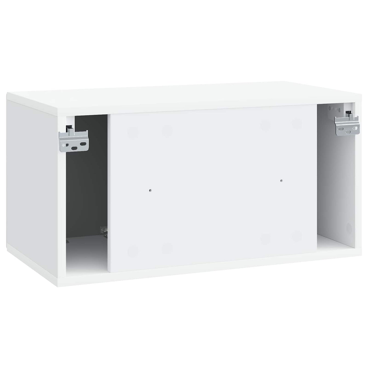 Wandbeugel TV-kast Wit 59,5 x 31 x 30 cm Bewerkt hout is nu te koop bij PeponiXL, paradijselijk wonen!