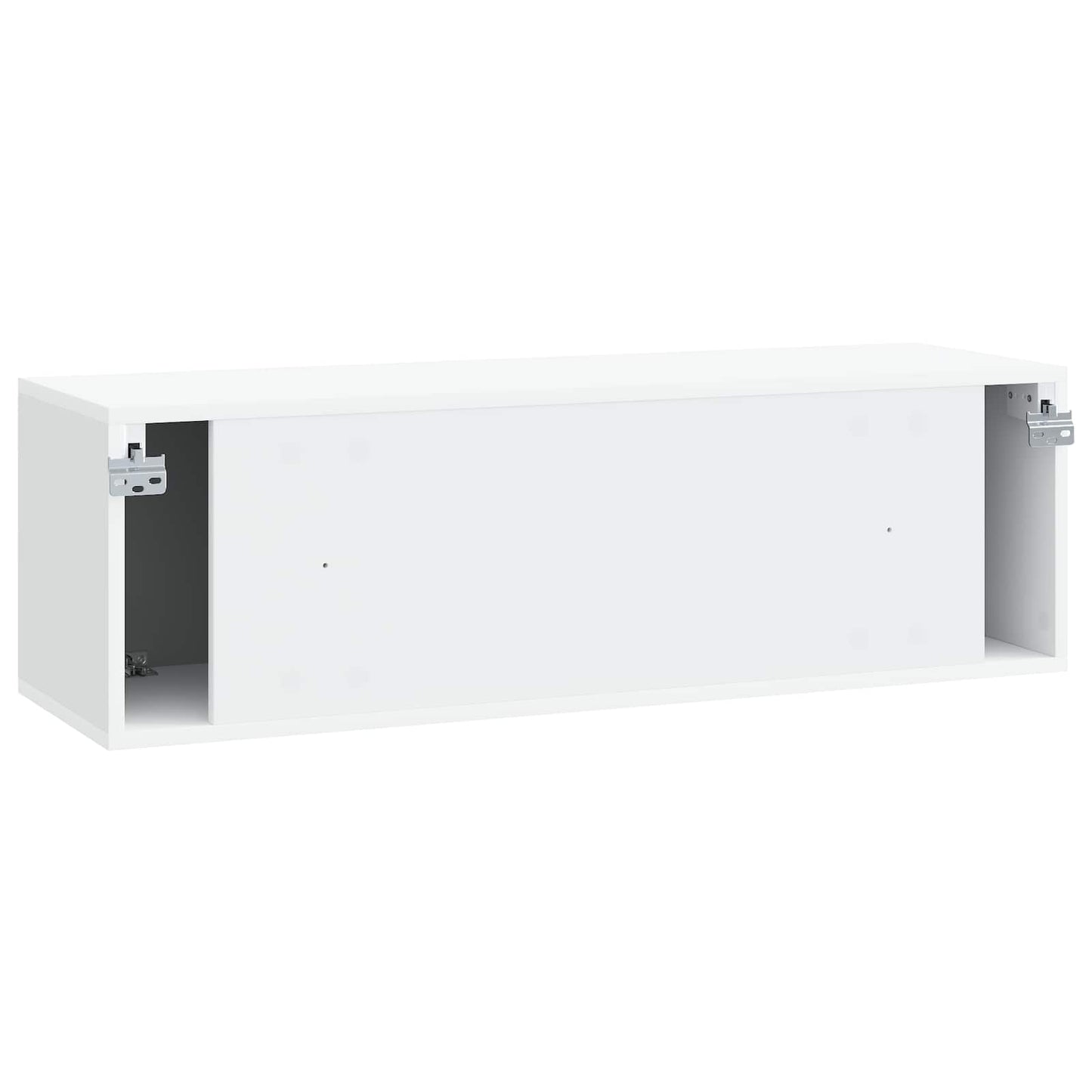 Wandbeugel TV-kast Wit 98 x 31 x 30 cm Bewerkt hout is nu te koop bij PeponiXL, paradijselijk wonen!