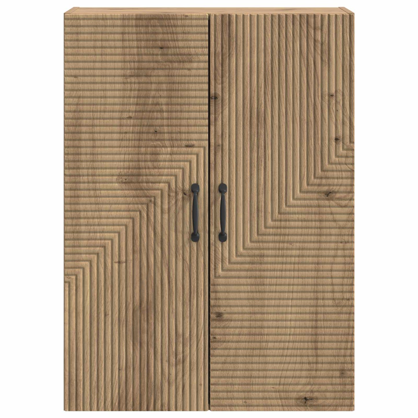 Wandkast Artisanaal eiken 66 x 34,5 x 90 cm Bewerkt hout is nu te koop bij PeponiXL, paradijselijk wonen!