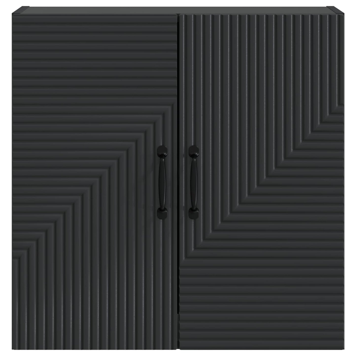 Wandkast Zwart 59 x 31 x 60 cm Bewerkt hout is nu te koop bij PeponiXL, paradijselijk wonen!