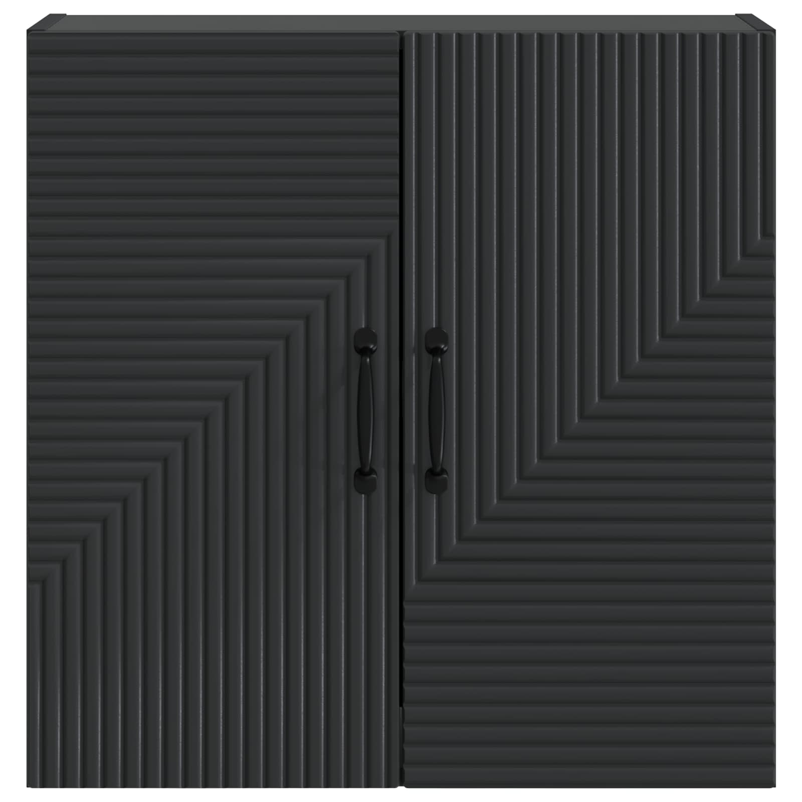 Wandkast Zwart 59 x 31 x 60 cm Bewerkt hout is nu te koop bij PeponiXL, paradijselijk wonen!