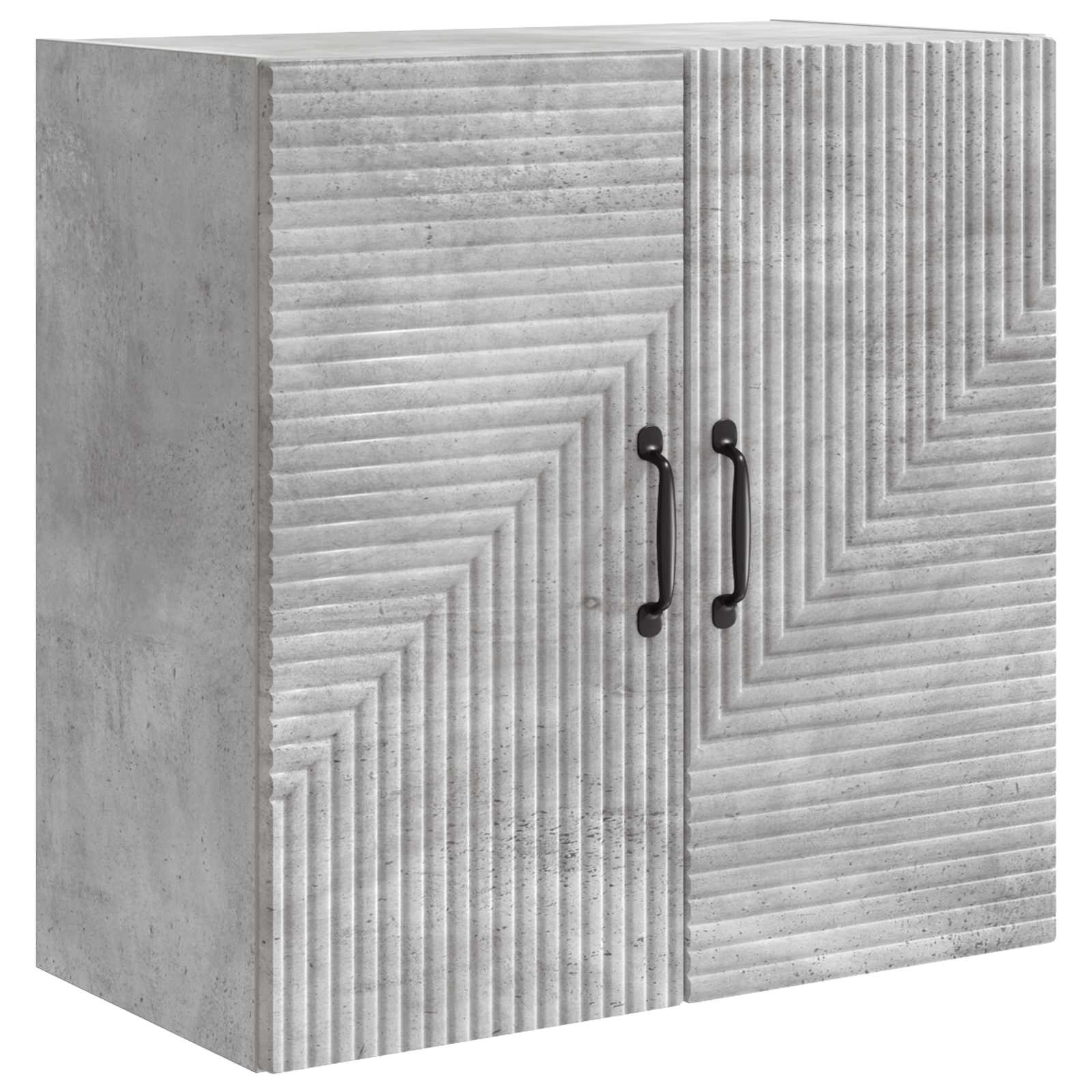 Wandkast Betongrijs 59 x 31 x 60 cm Bewerkt hout is nu te koop bij PeponiXL, paradijselijk wonen!