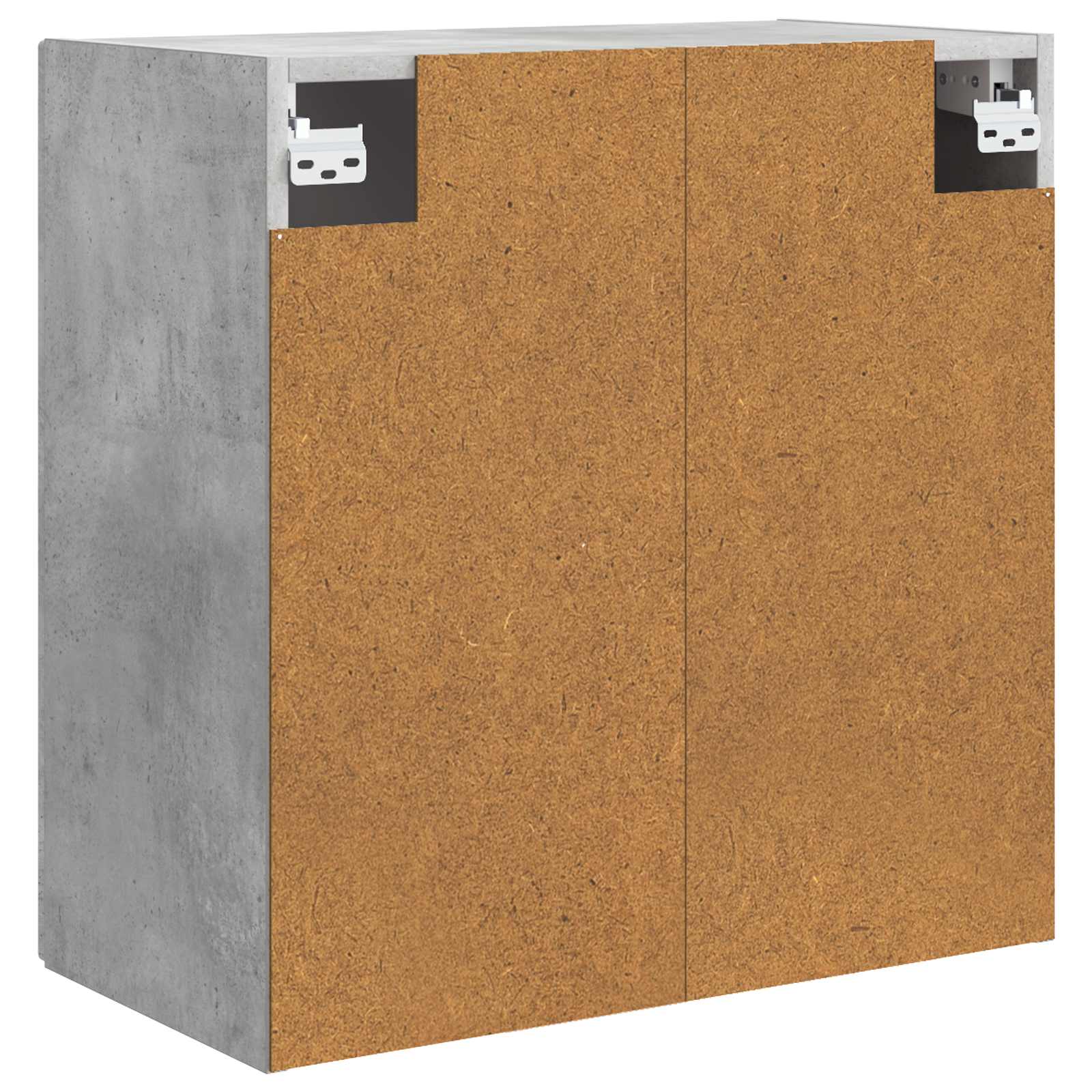 Wandkast Betongrijs 59 x 31 x 60 cm Bewerkt hout is nu te koop bij PeponiXL, paradijselijk wonen!
