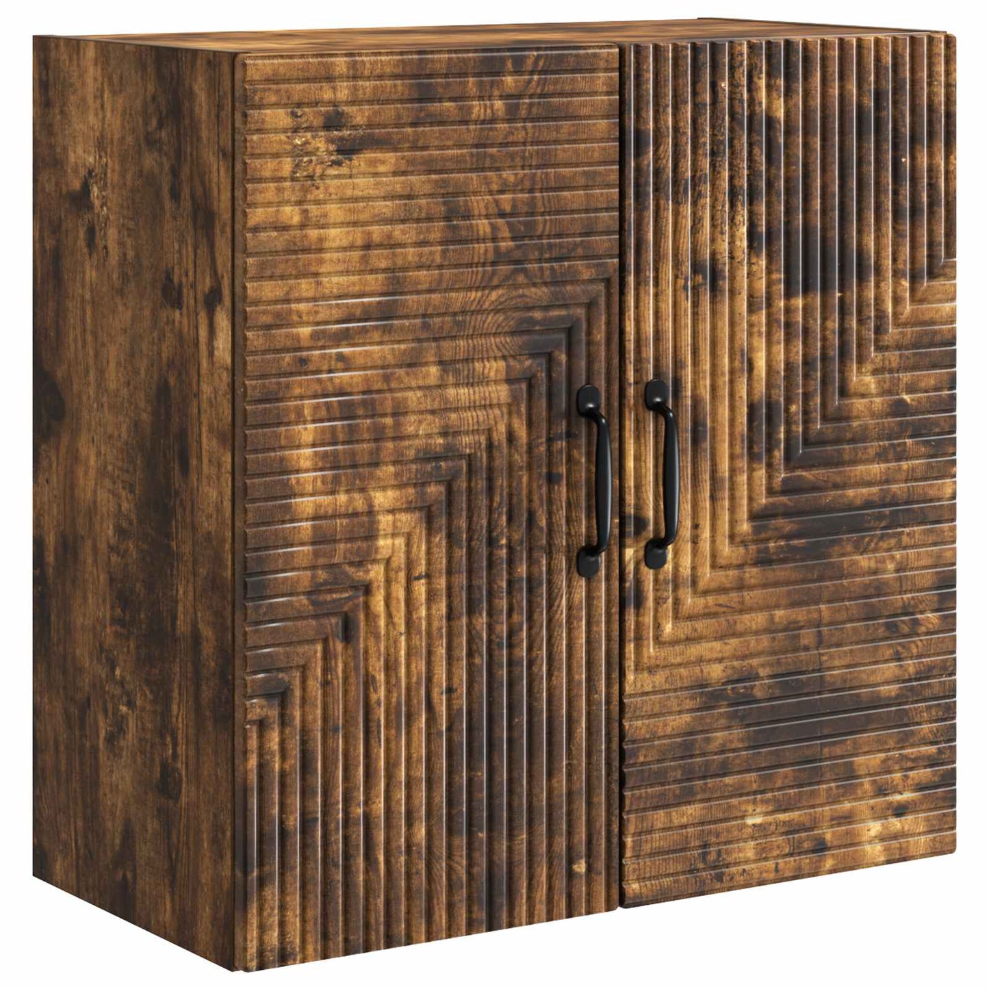 Wandkast Gerookt eiken 59 x 31 x 60 cm Bewerkt hout is nu te koop bij PeponiXL, paradijselijk wonen!
