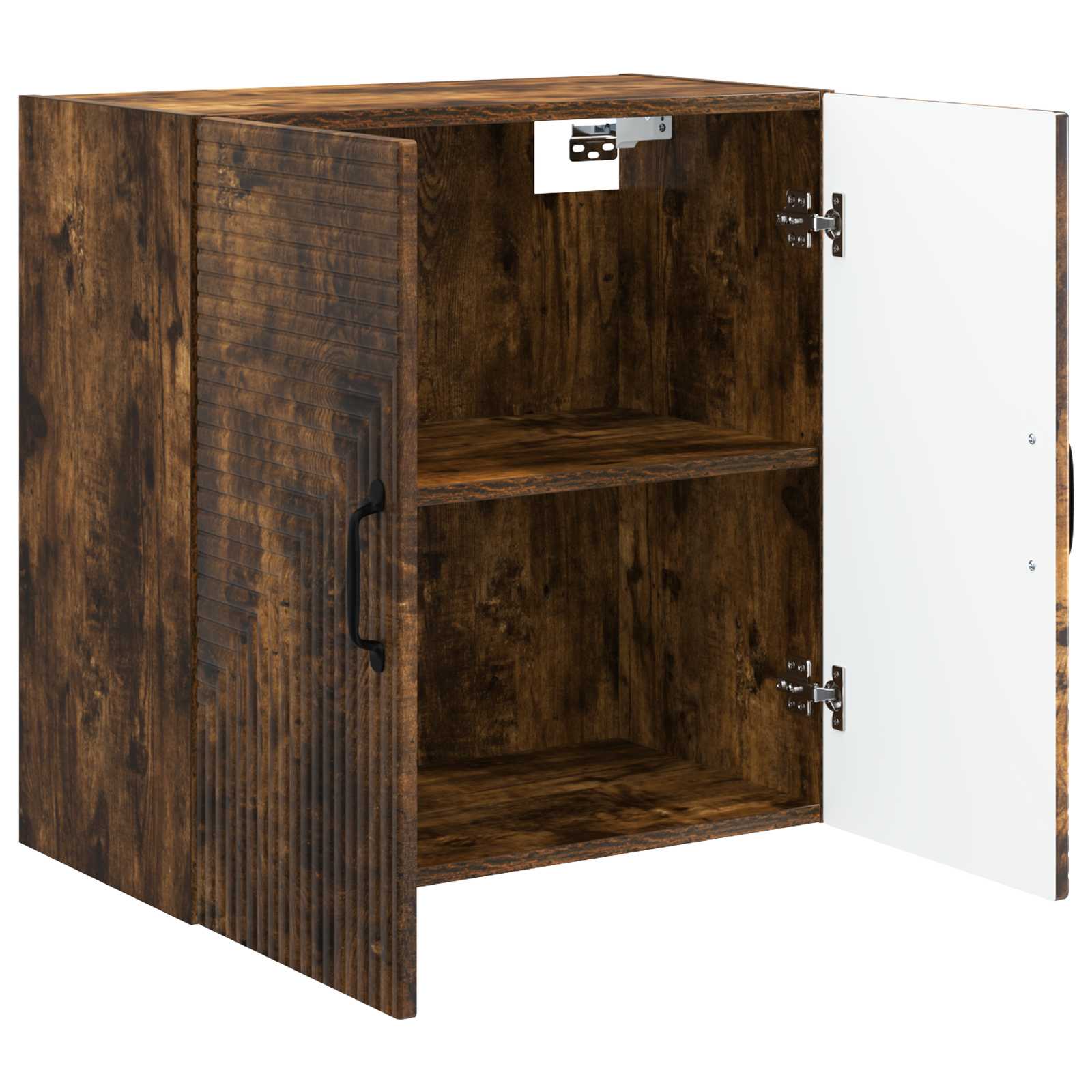 Wandkast Gerookt eiken 59 x 31 x 60 cm Bewerkt hout is nu te koop bij PeponiXL, paradijselijk wonen!