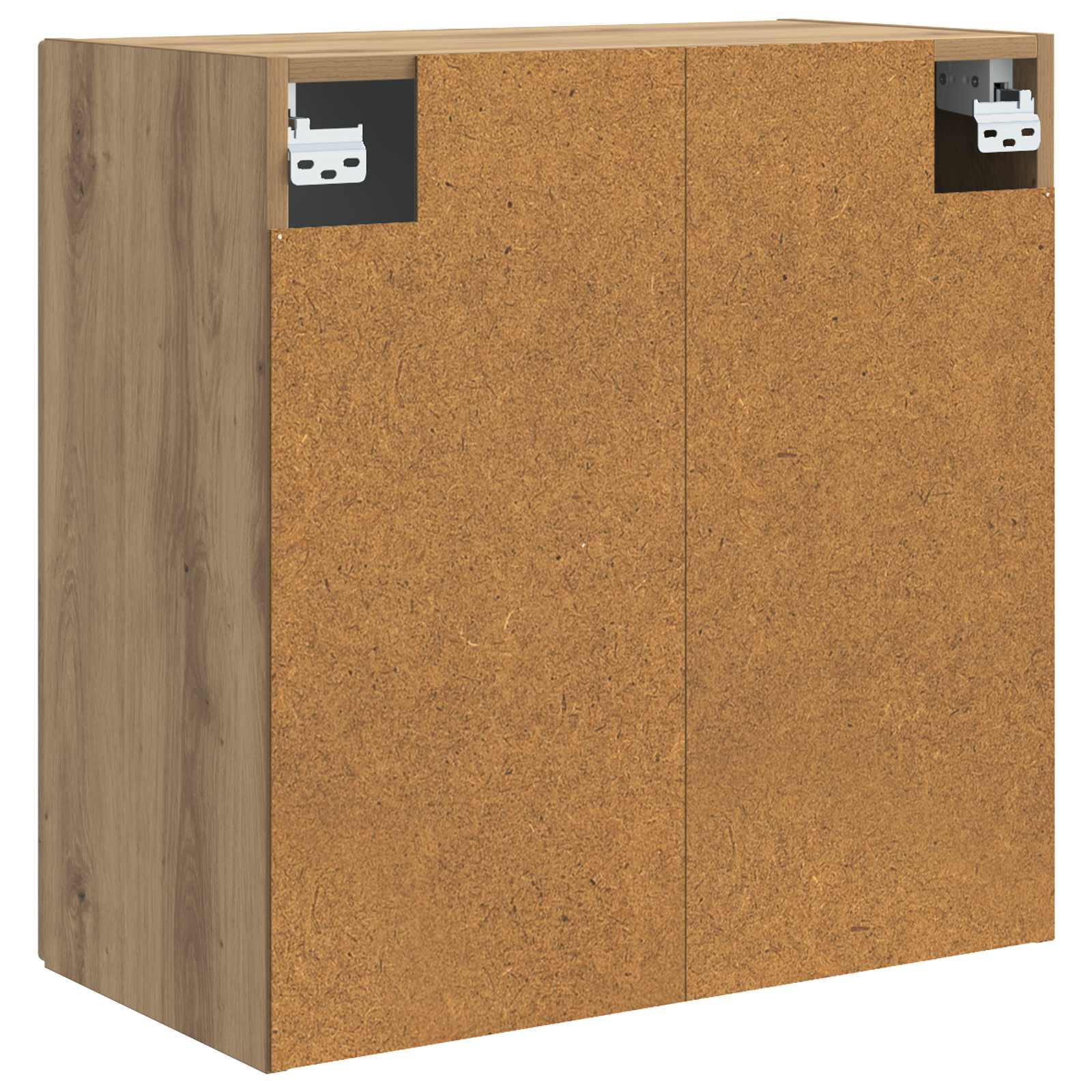 Wandkast Artisanaal eiken 59 x 31 x 60 cm Bewerkt hout is nu te koop bij PeponiXL, paradijselijk wonen!